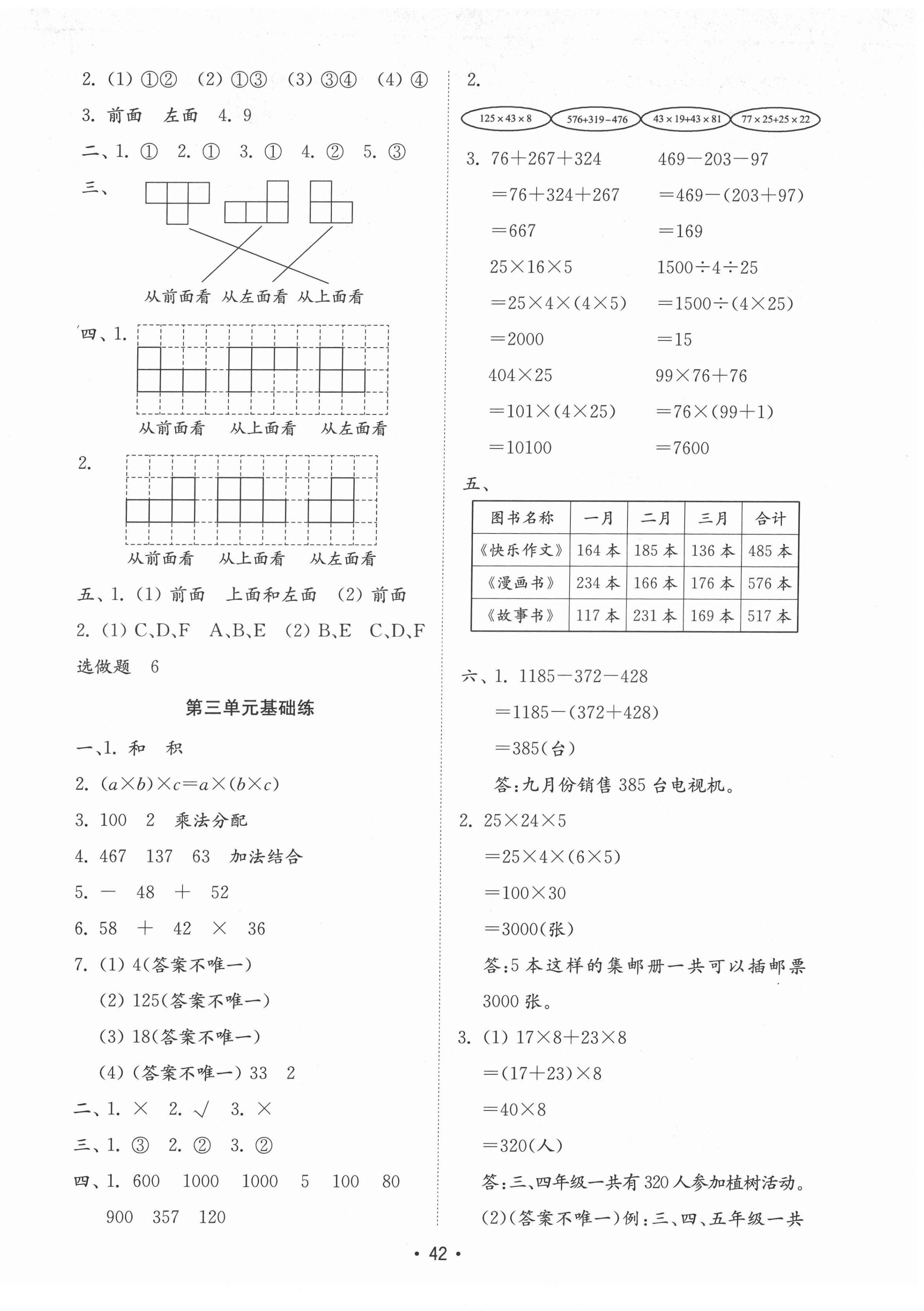 2022年金钥匙小学数学试卷四年级下册人教版 第2页