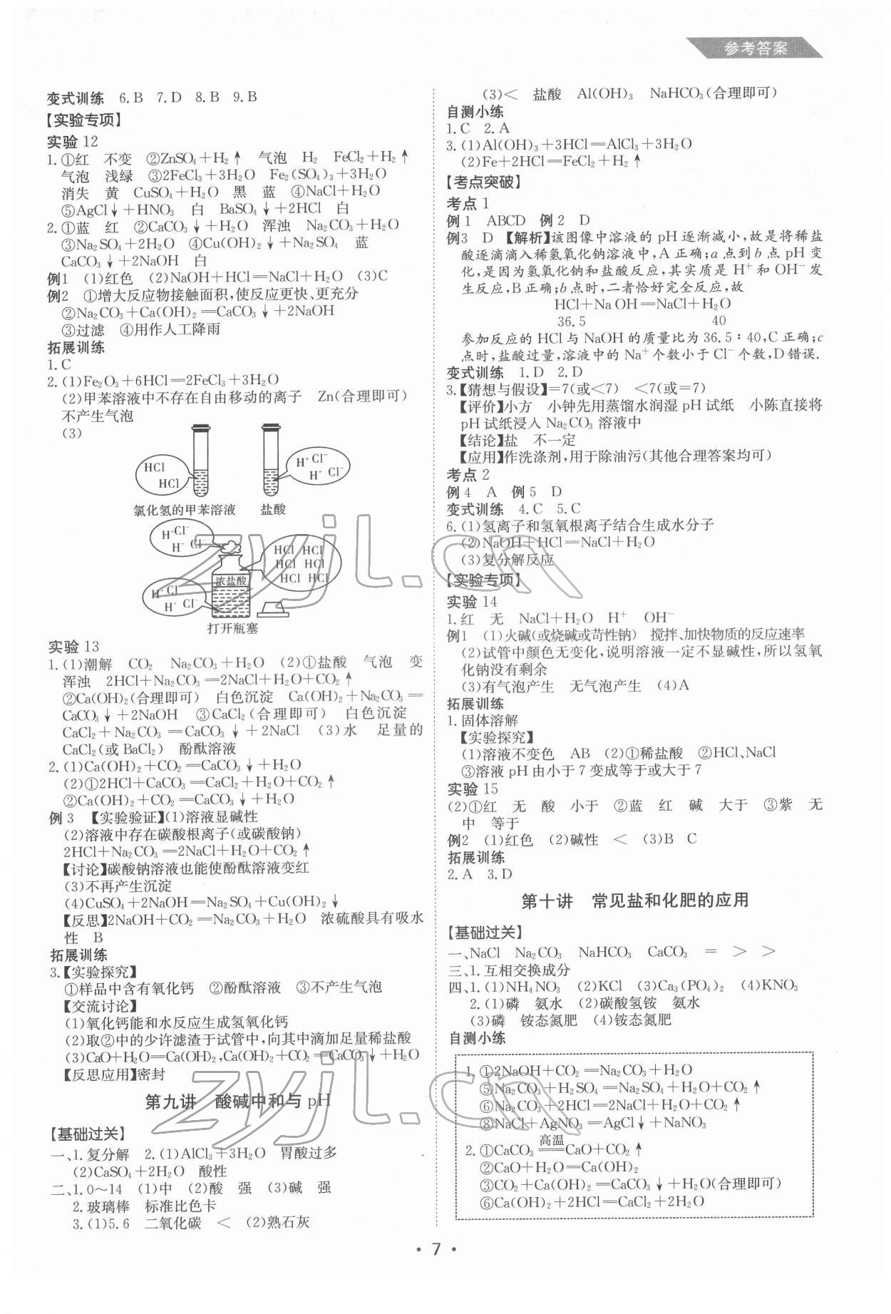 2022年百年學典中考復習指南化學廣東專版 第7頁