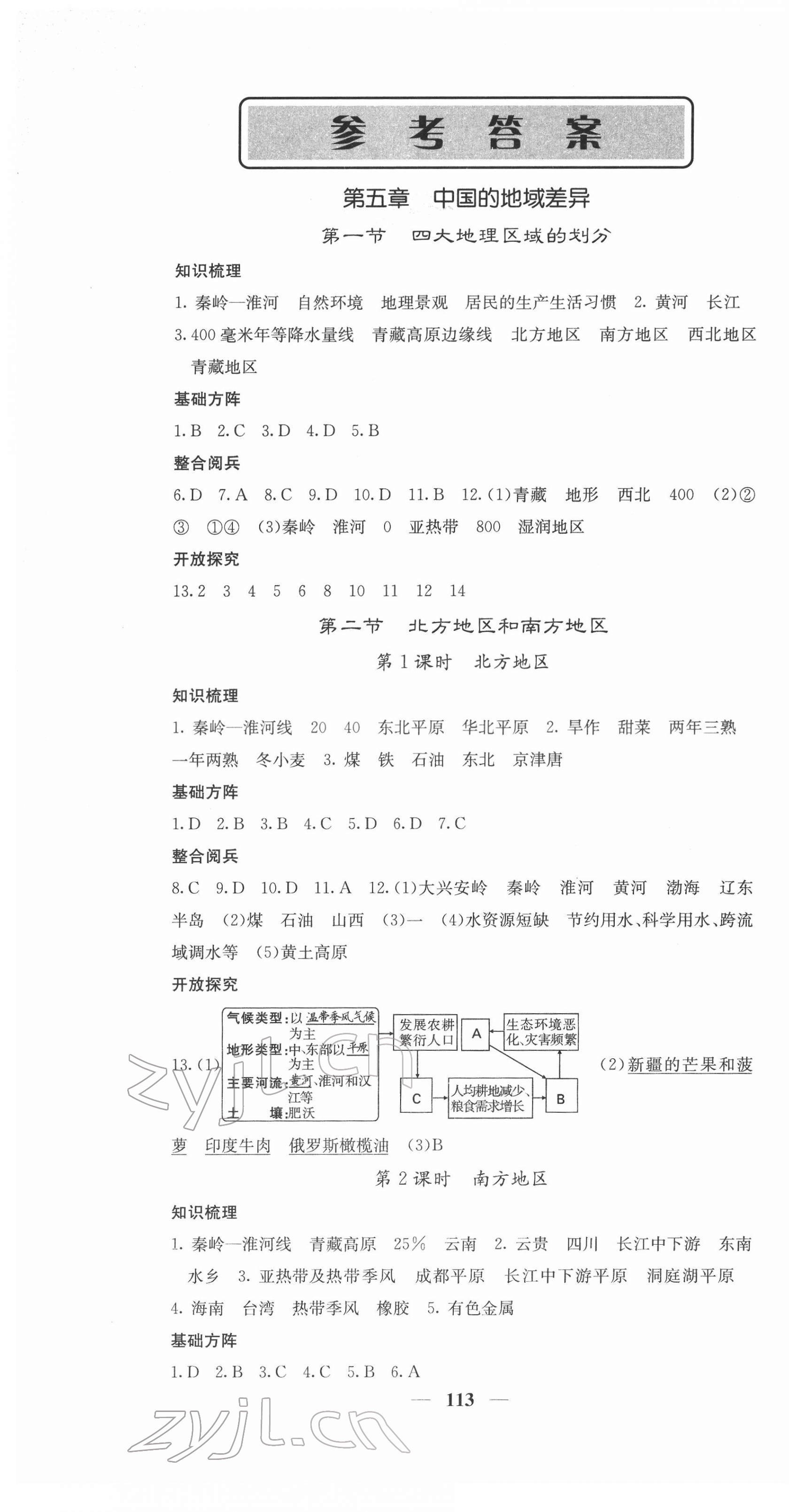 2022年課堂點(diǎn)睛八年級(jí)地理下冊(cè)湘教版 第1頁(yè)