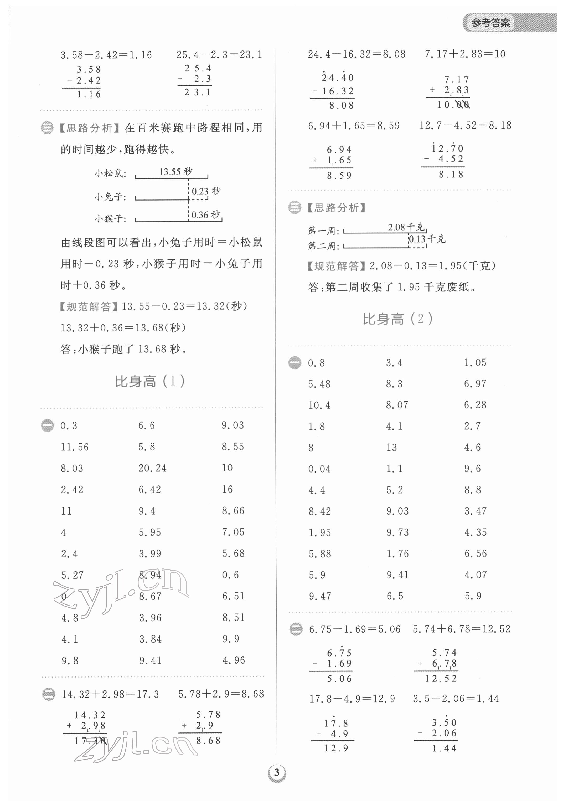 2022年金牛耳計算天天練四年級數(shù)學(xué)下冊北師大版 第3頁