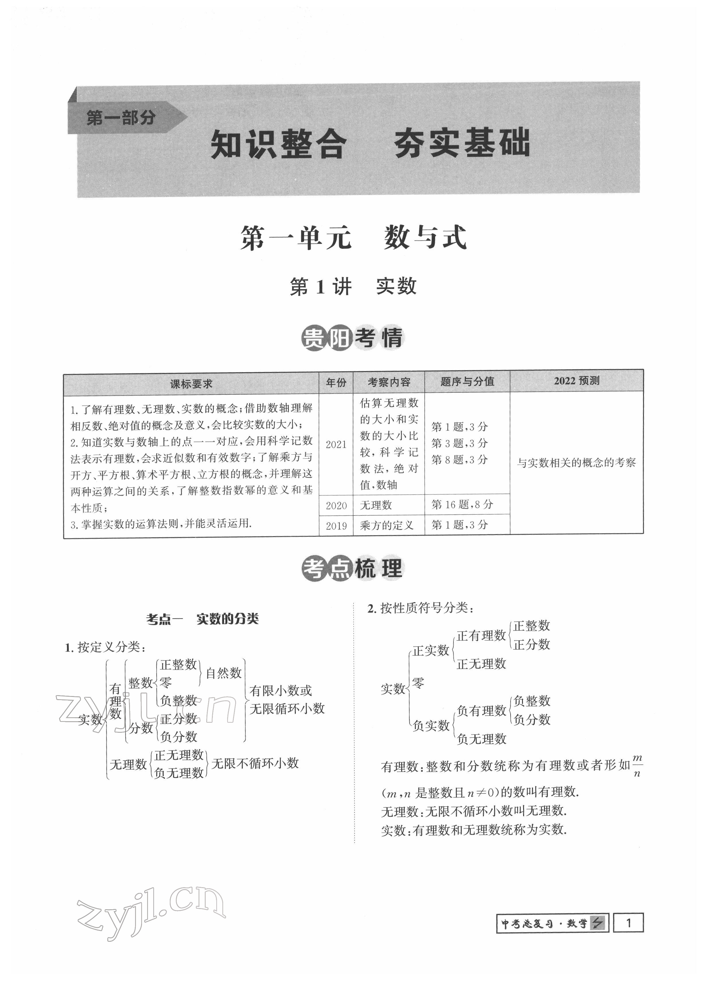 2022年地道中考貴陽(yáng)中考總復(fù)習(xí)數(shù)學(xué) 參考答案第1頁(yè)