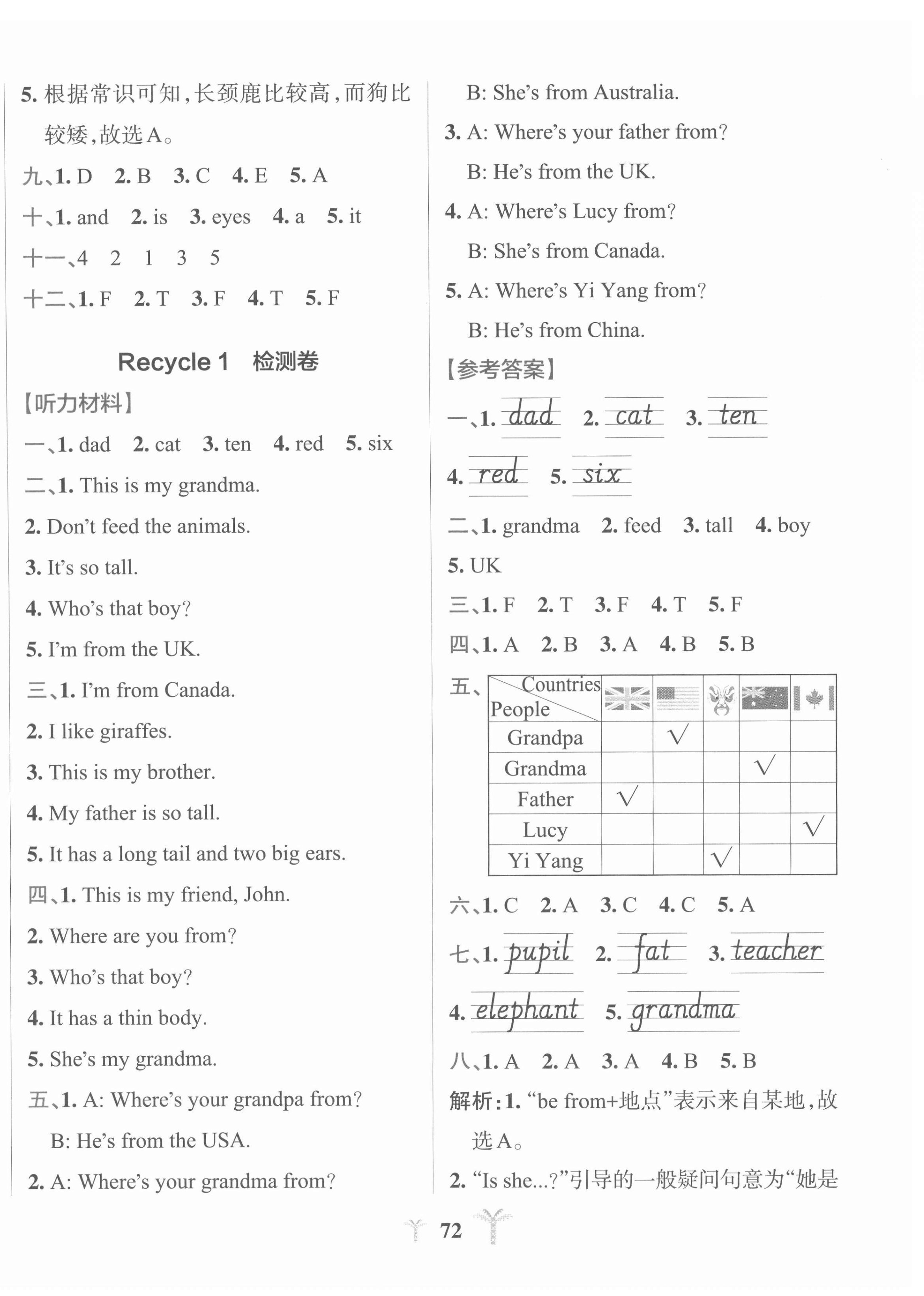 2022年小學學霸沖A卷三年級英語下冊人教版 第4頁