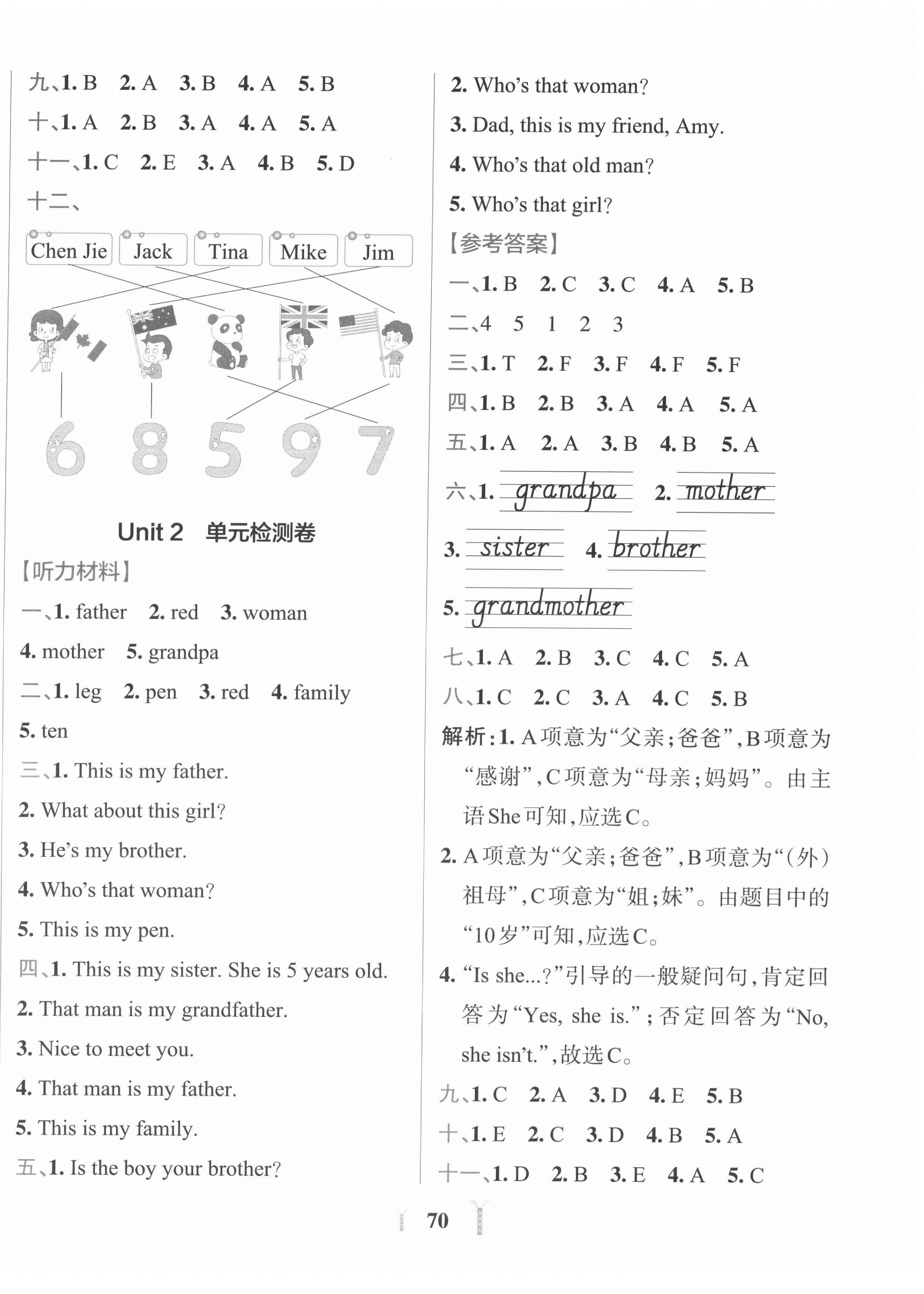 2022年小學學霸沖A卷三年級英語下冊人教版 第2頁