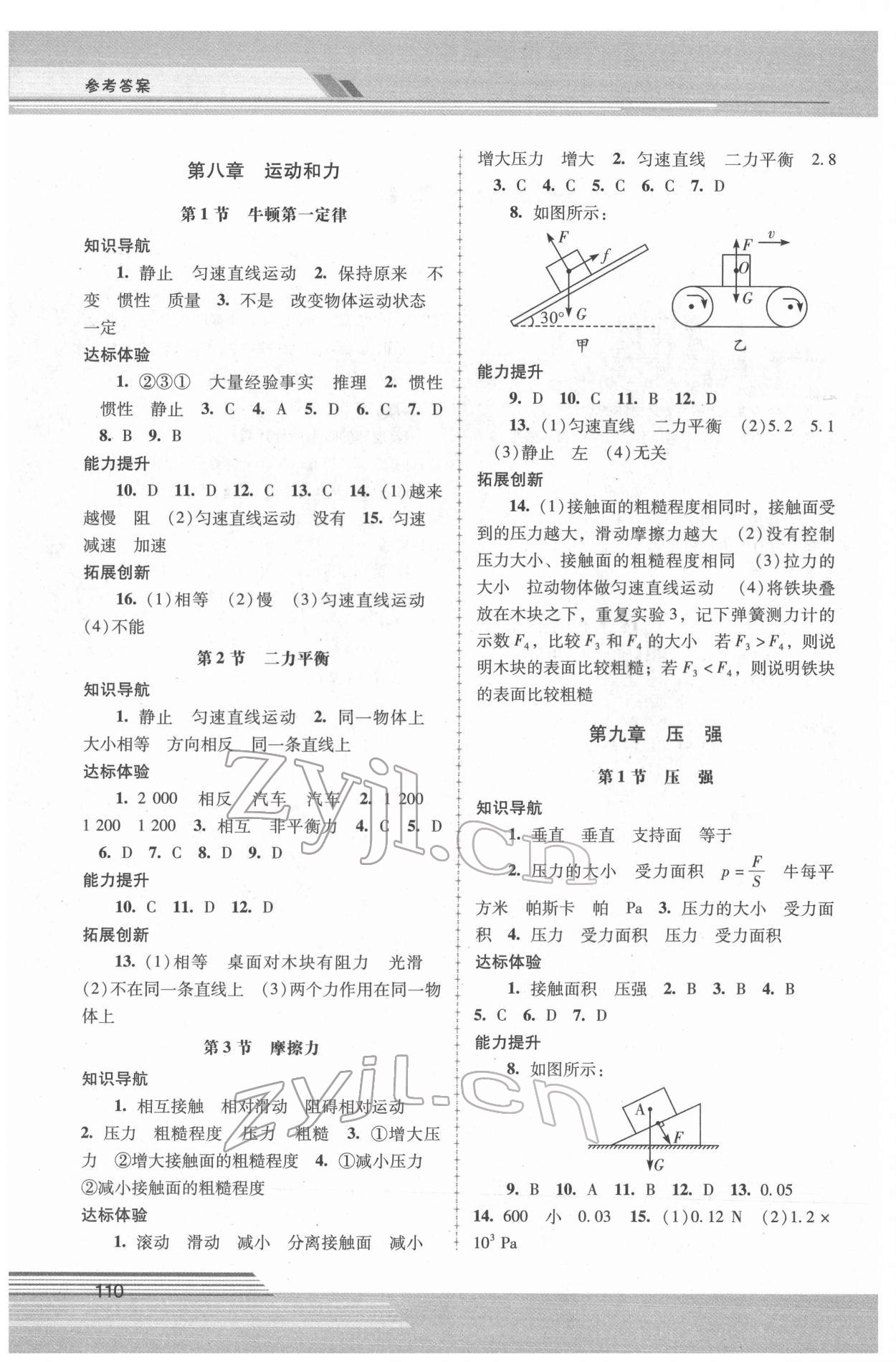 2022年新課程學(xué)習(xí)輔導(dǎo)八年級(jí)物理下冊(cè)人教版中山專(zhuān)版 第2頁(yè)