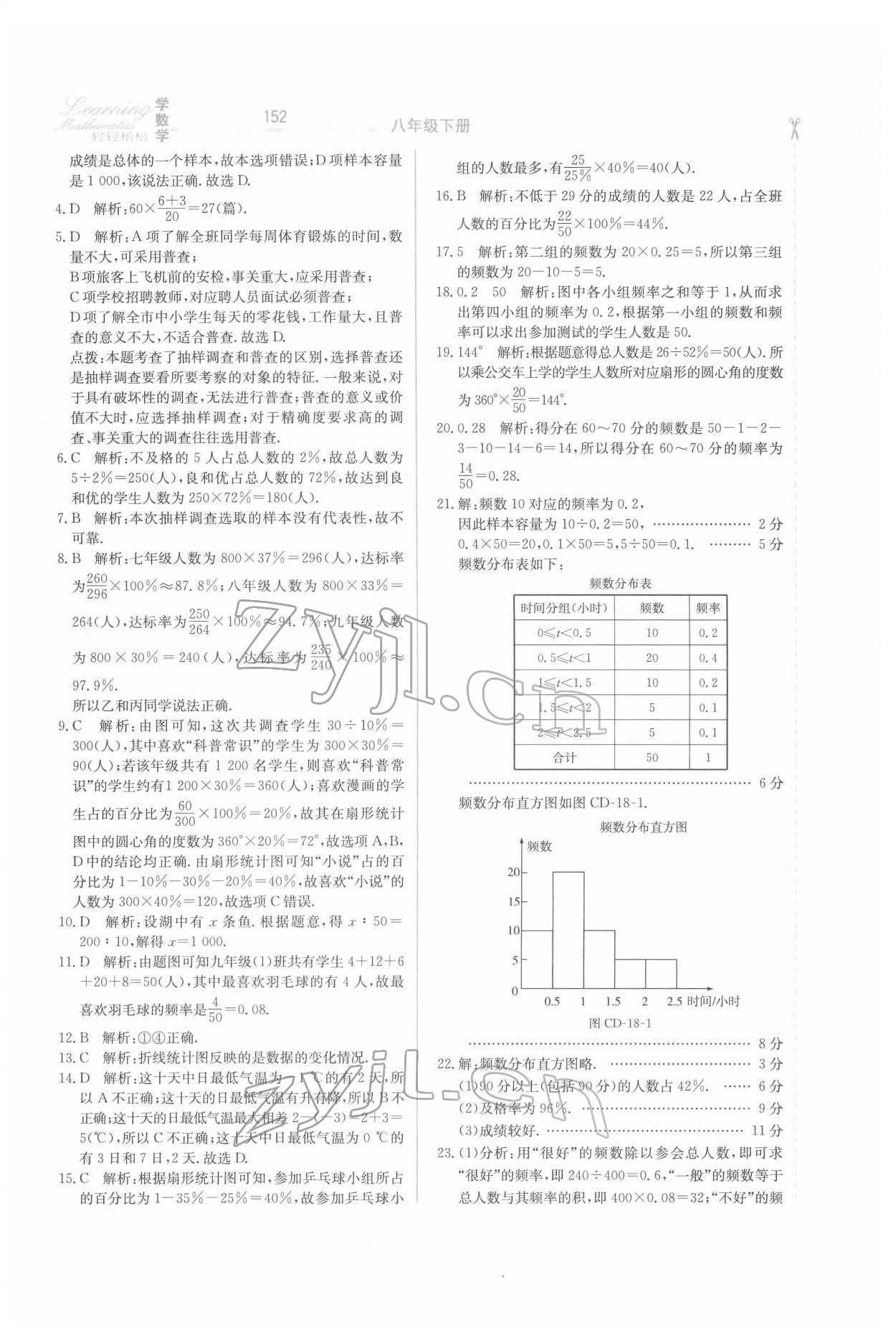 2022年轻轻松松学数学八年级下册冀教版 第6页