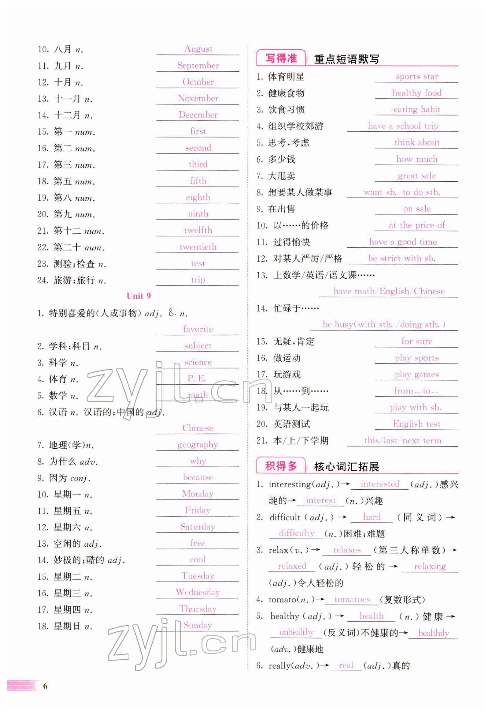 2022年中考啟航英語 參考答案第79頁