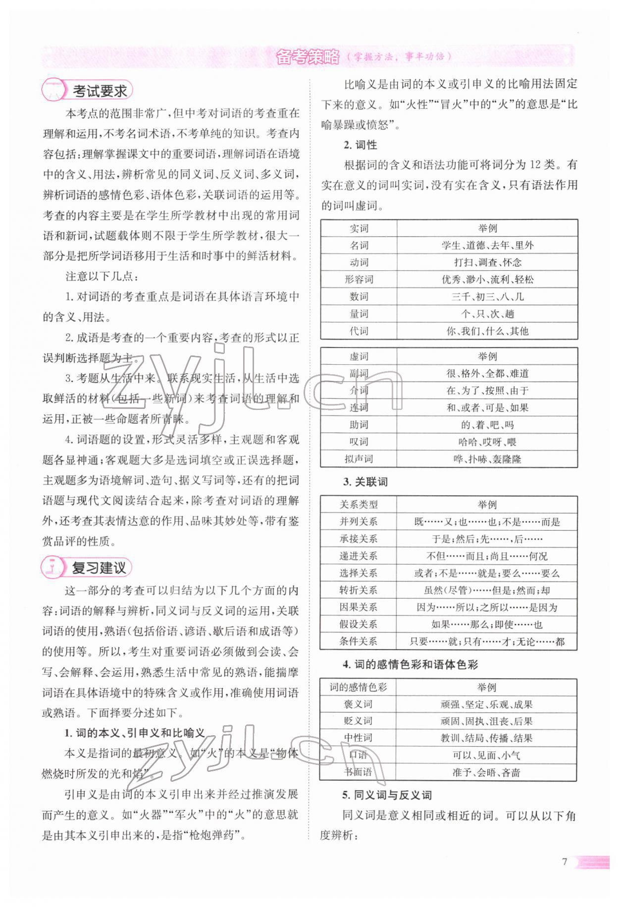 2022年中考啟航語文 參考答案第9頁