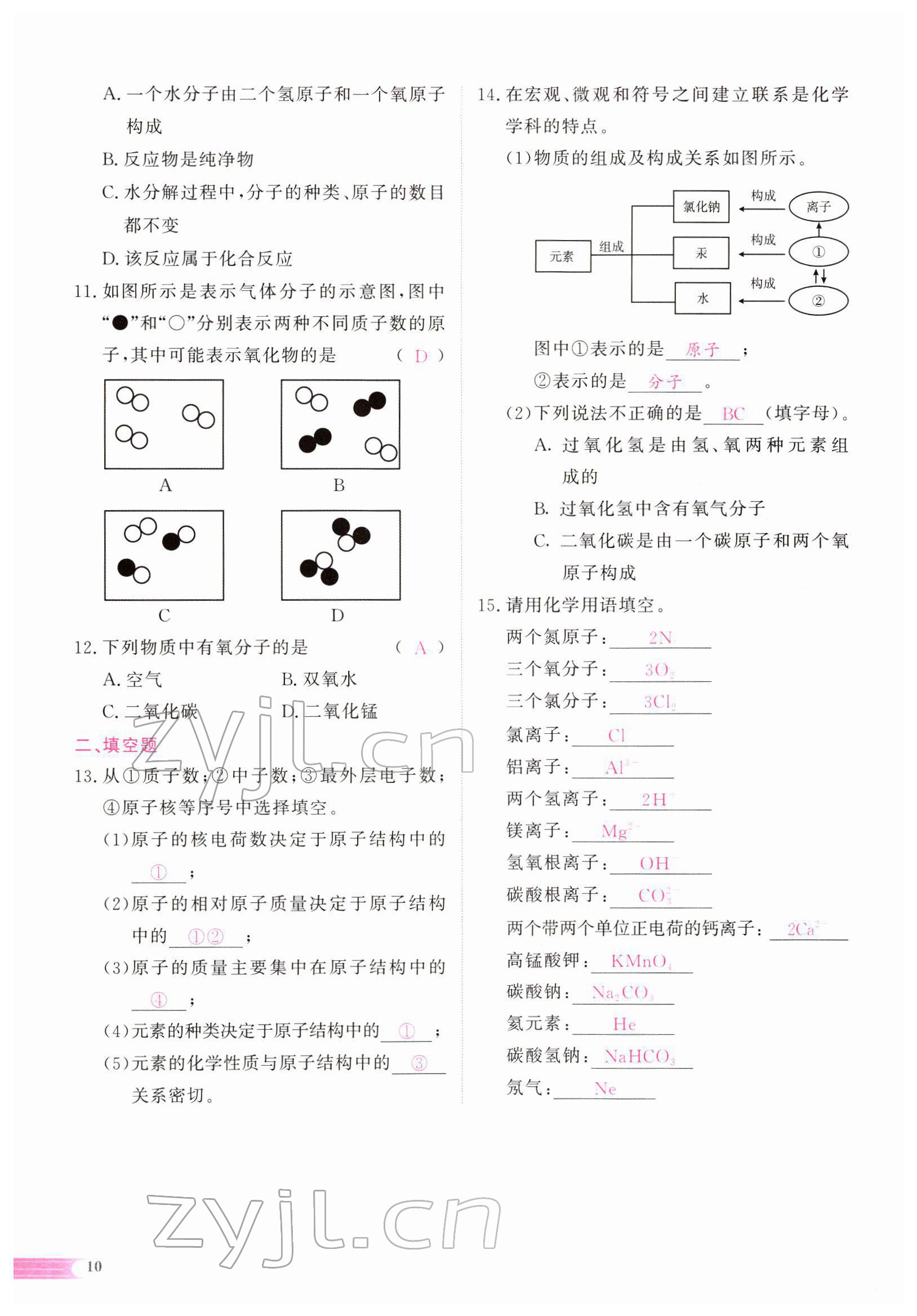 2022年中考啟航化學 參考答案第24頁