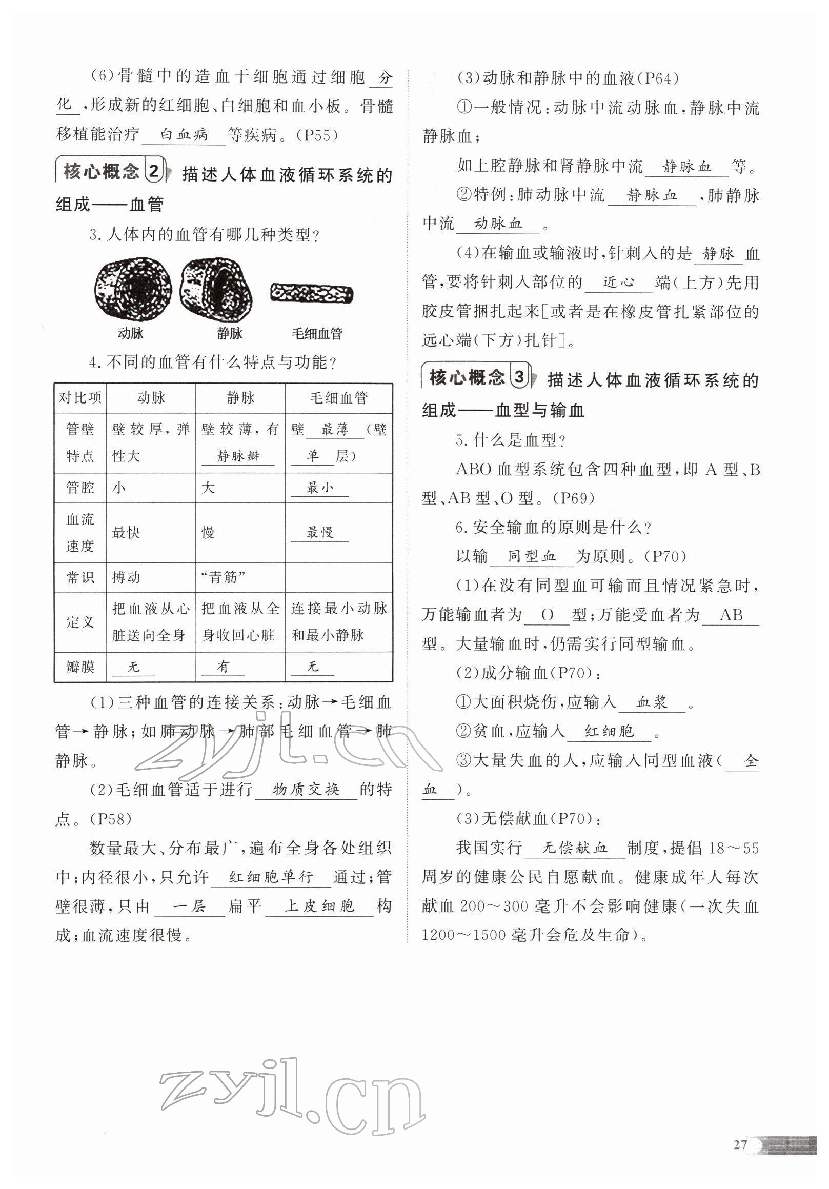 2022年中考啟航生物 參考答案第58頁