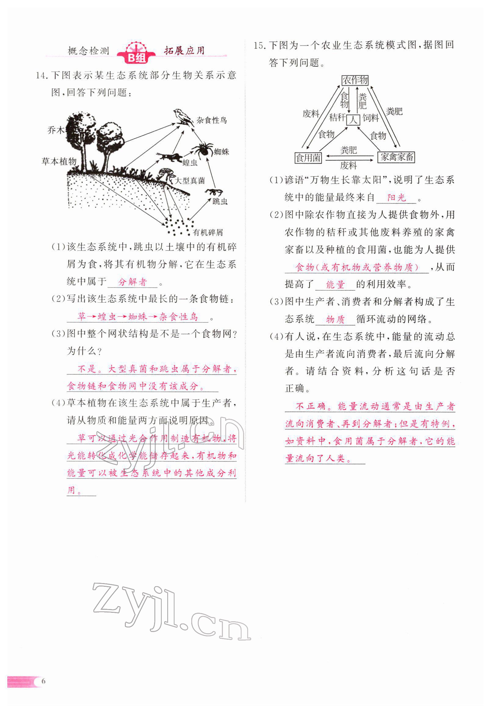 2022年中考啟航生物 參考答案第27頁