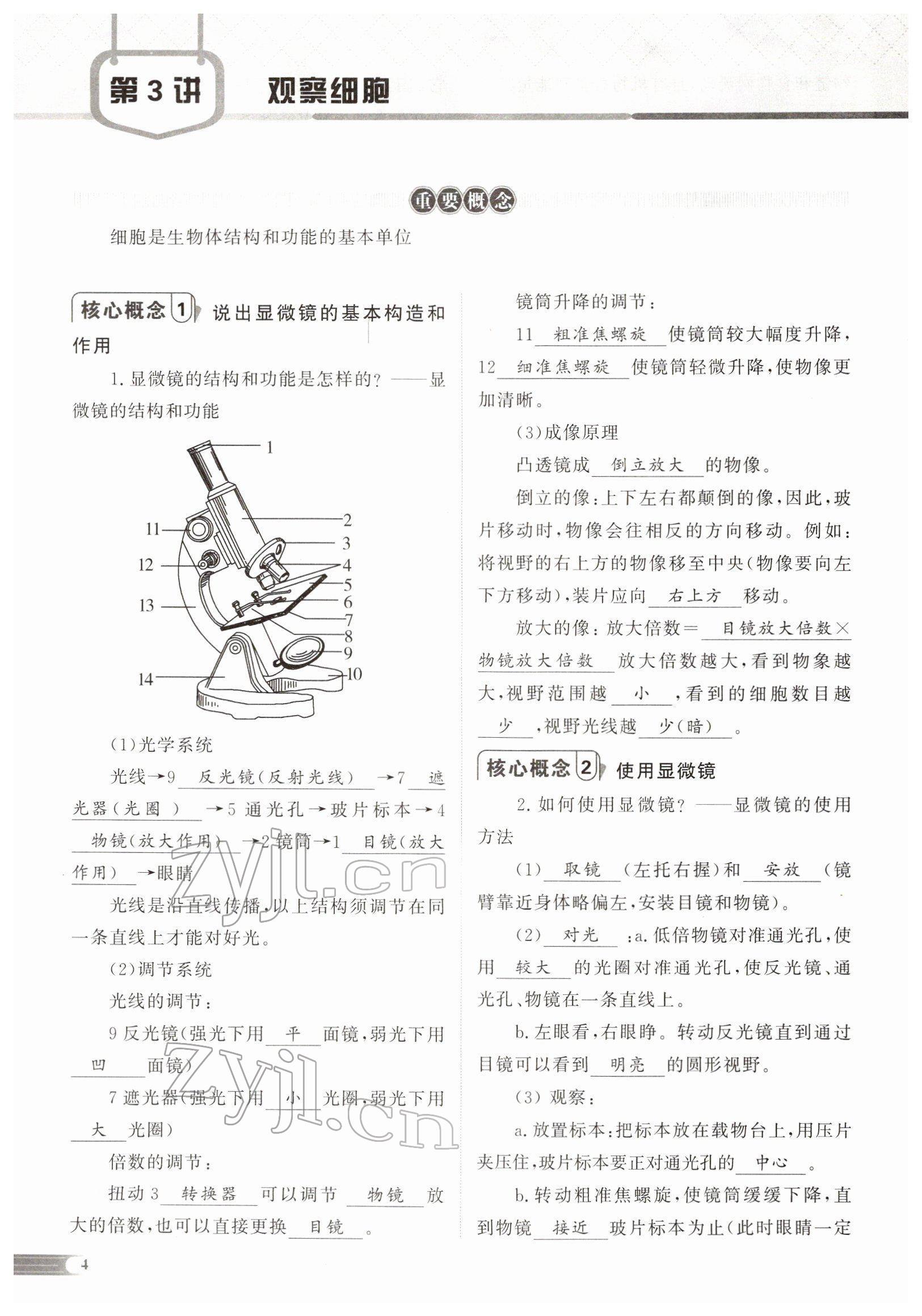2022年中考啟航生物 參考答案第12頁
