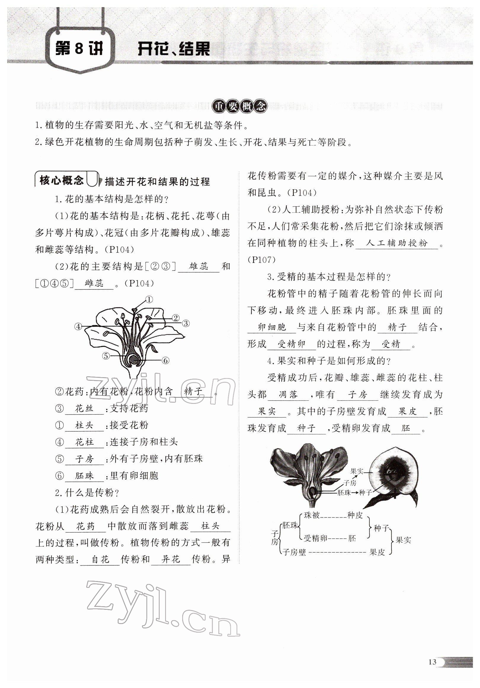 2022年中考啟航生物 參考答案第30頁