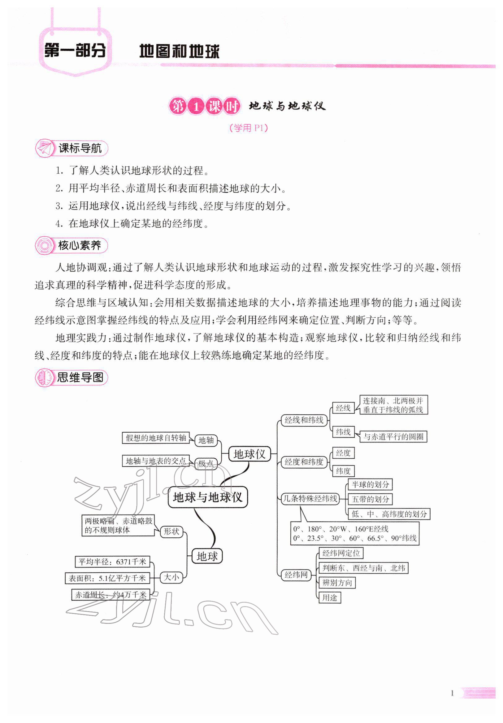 2022年中考啟航地理 參考答案第1頁(yè)