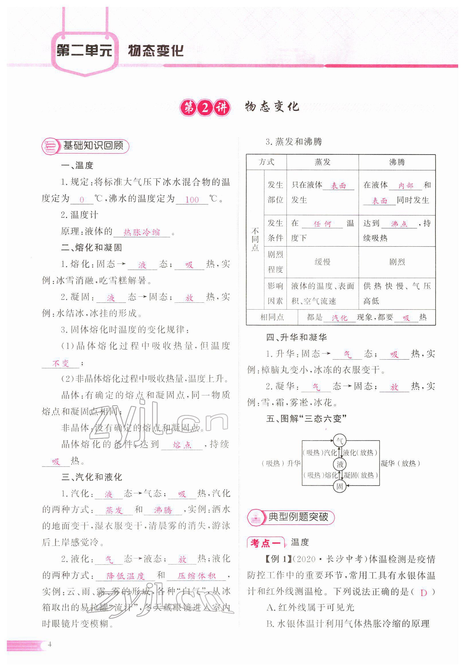 2022年中考啟航物理 參考答案第4頁