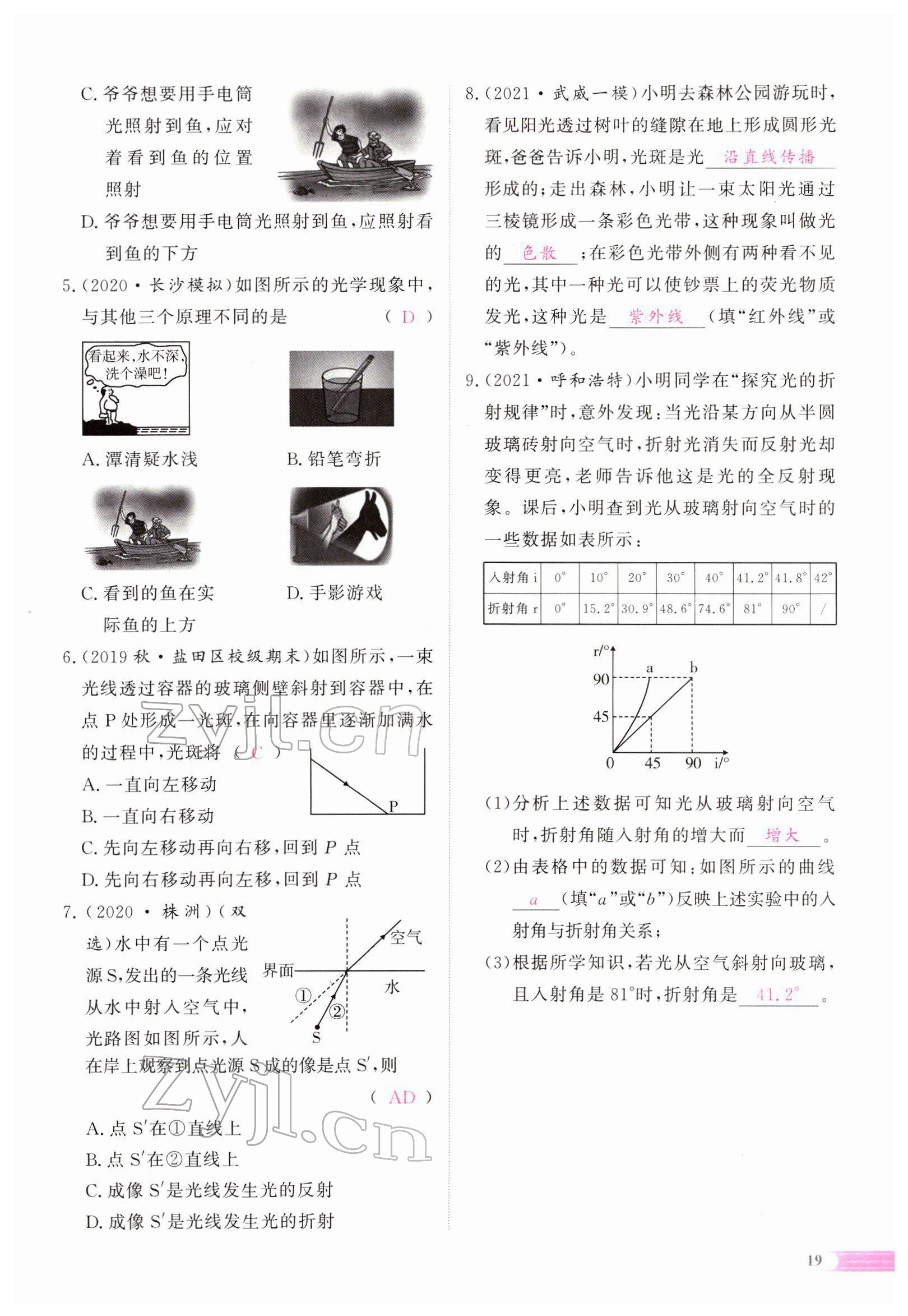 2022年中考啟航物理 參考答案第32頁(yè)