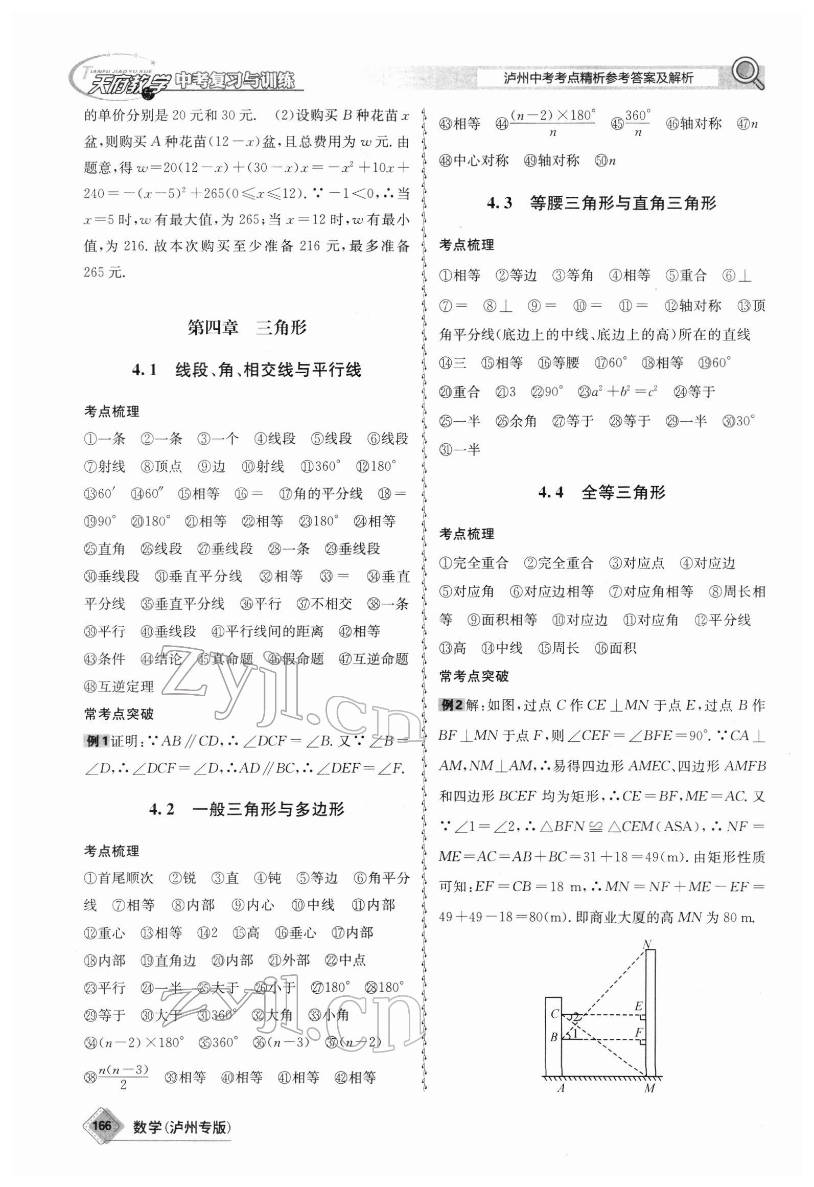 2022年天府教與學中考復習與訓練數(shù)學瀘州專版 第4頁