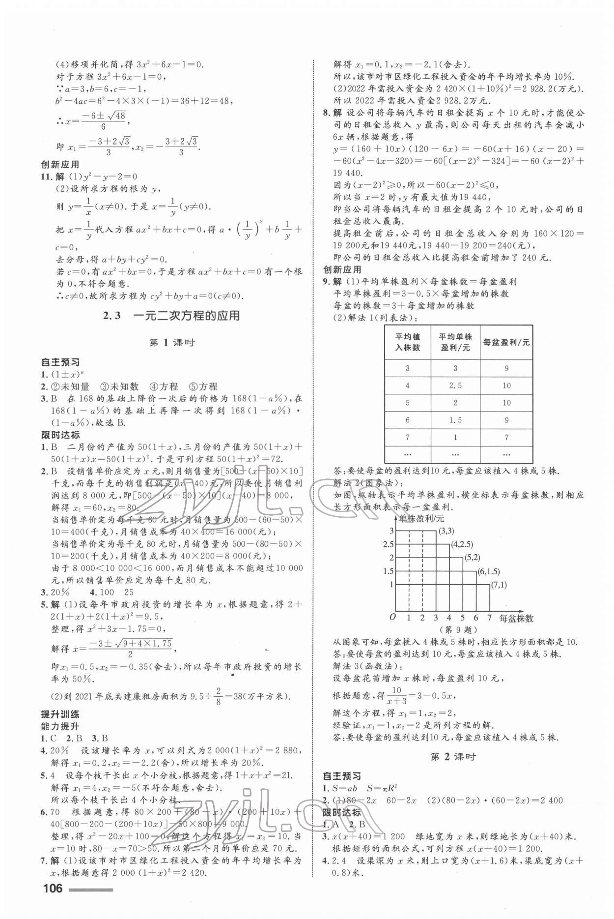 2022年同步測(cè)控全優(yōu)設(shè)計(jì)八年級(jí)數(shù)學(xué)下冊(cè)浙教版 參考答案第6頁(yè)