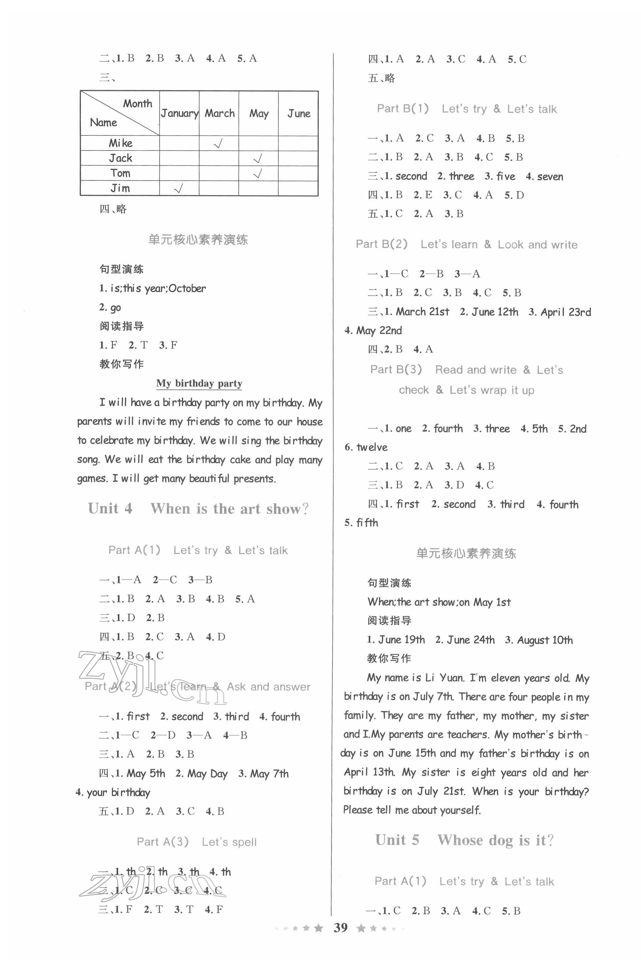 2022年同步測控全優(yōu)設(shè)計五年級英語下冊人教版 第3頁