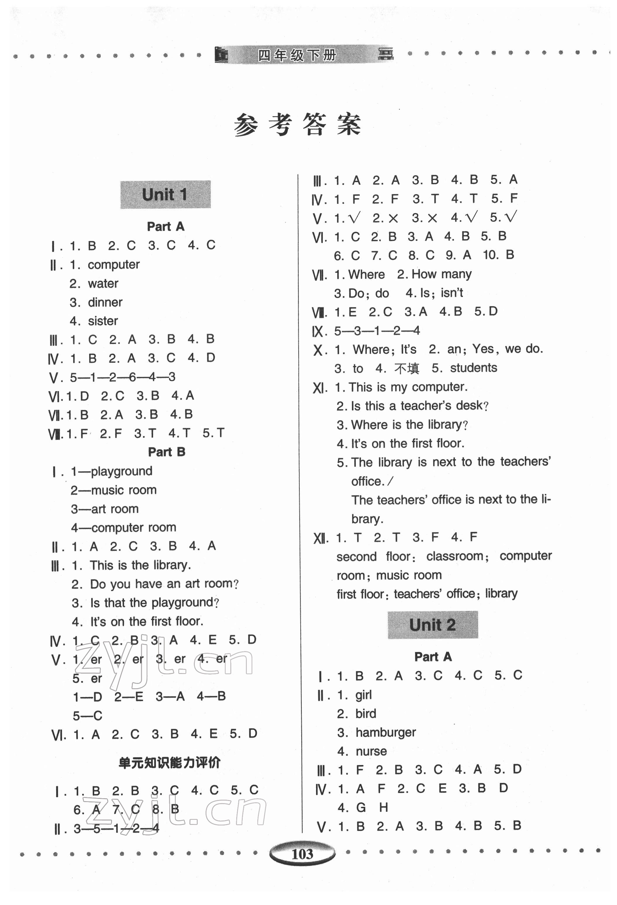 2022年智慧學(xué)習(xí)導(dǎo)學(xué)練四年級(jí)英語(yǔ)下冊(cè)人教版青島出版社 第1頁(yè)