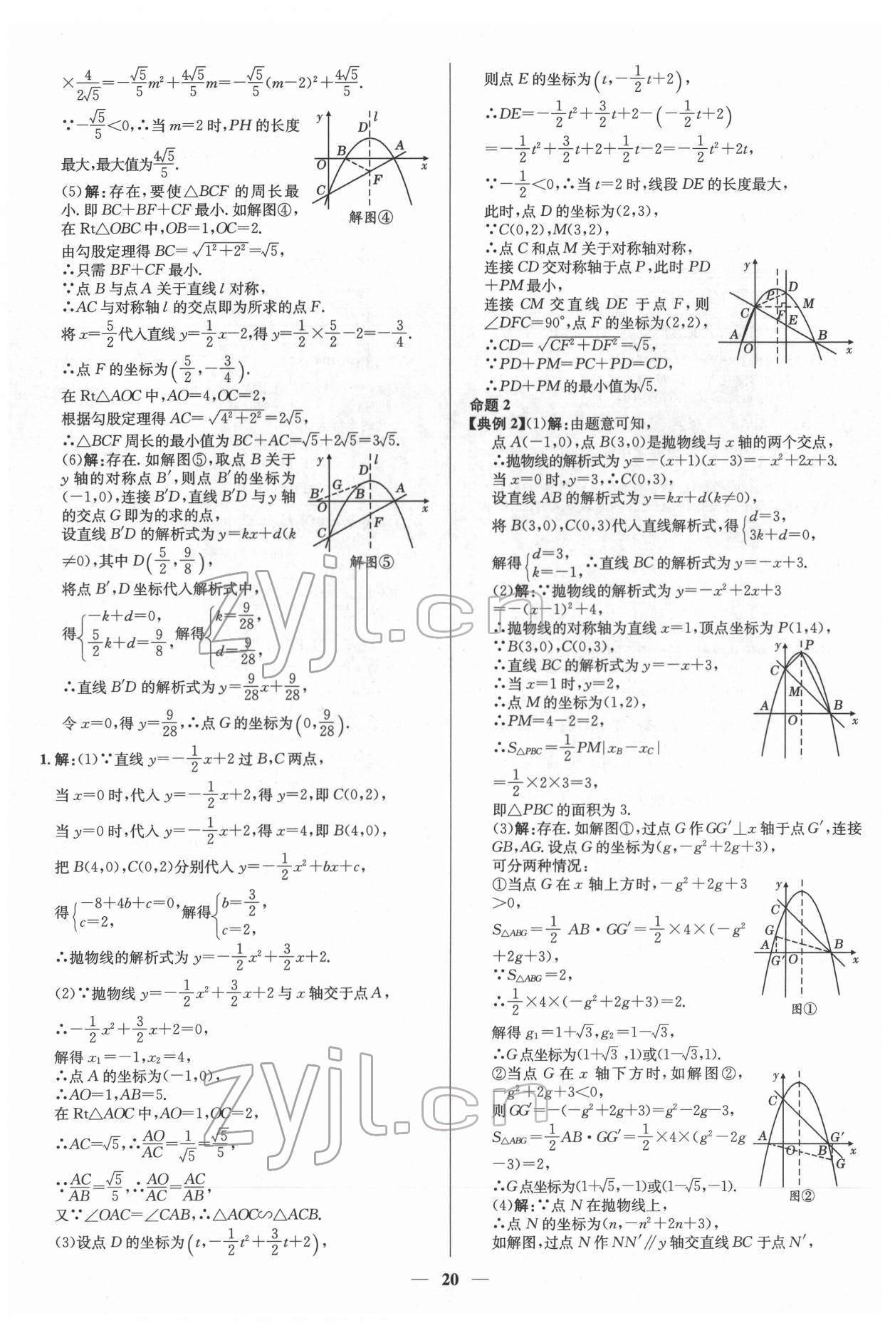 2022年中考對策數(shù)學(xué)臨沂專版 參考答案第20頁