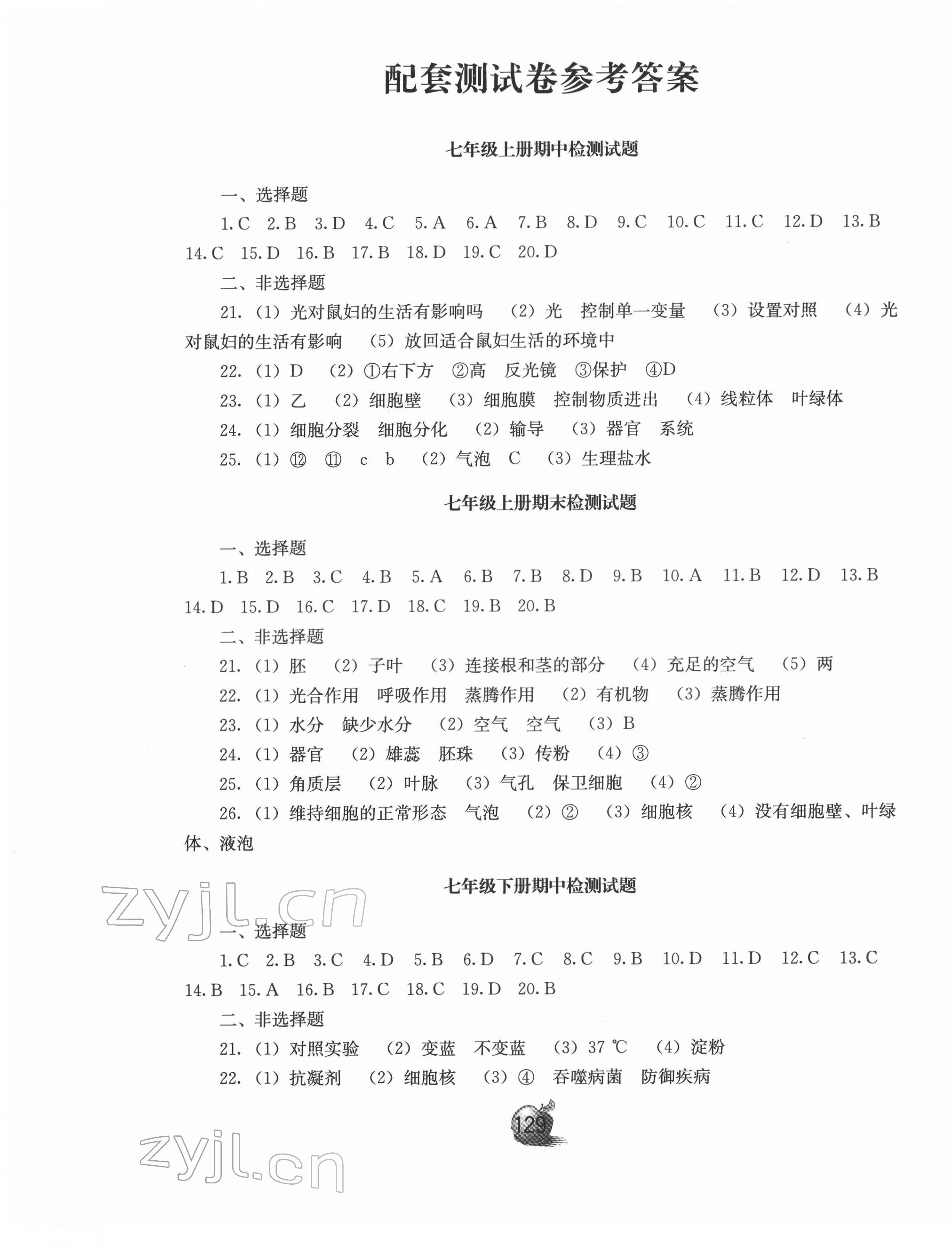 2022年会考通关生物 第1页