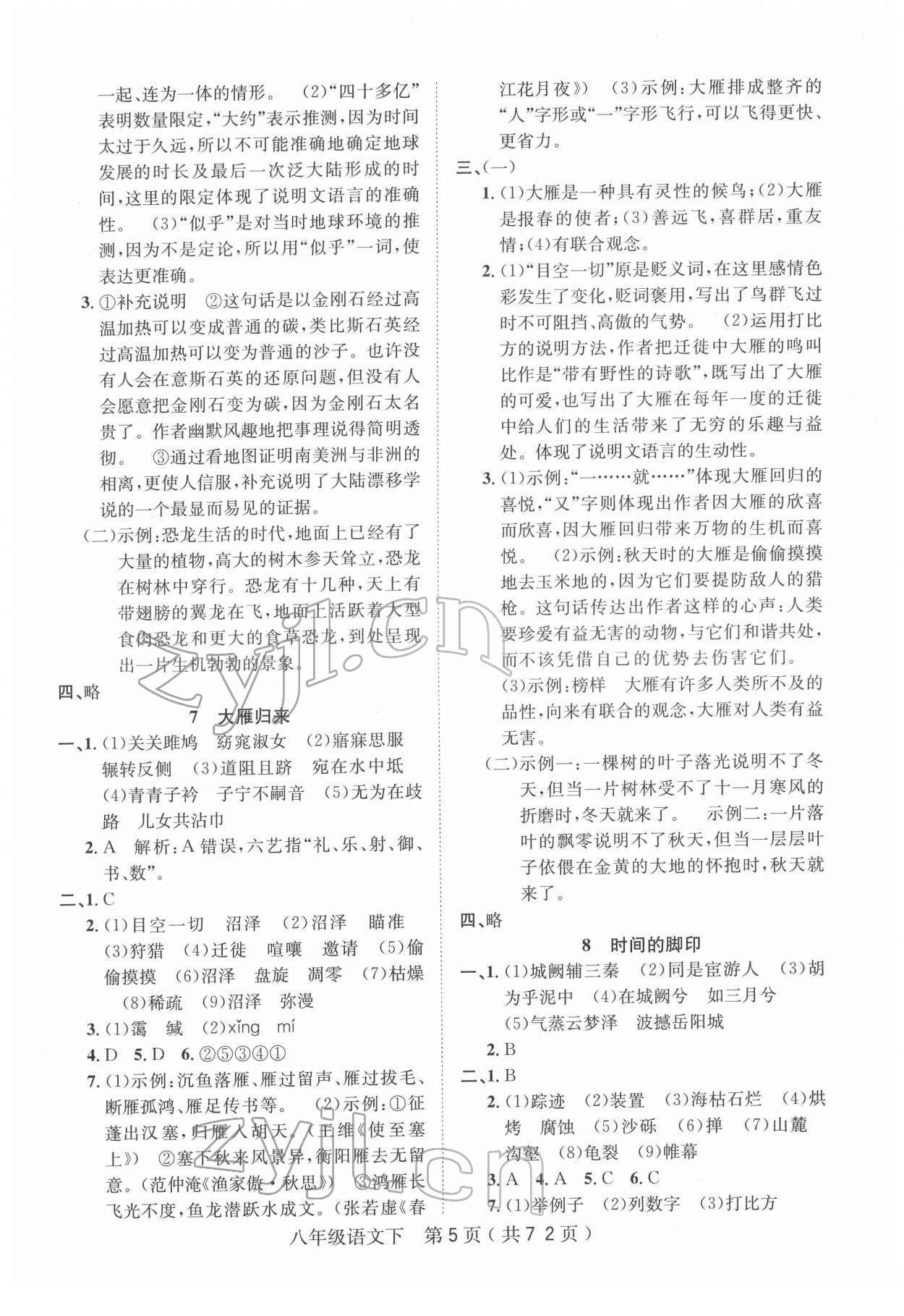 2022年考點專練八年級語文下冊人教版深圳專版 第5頁