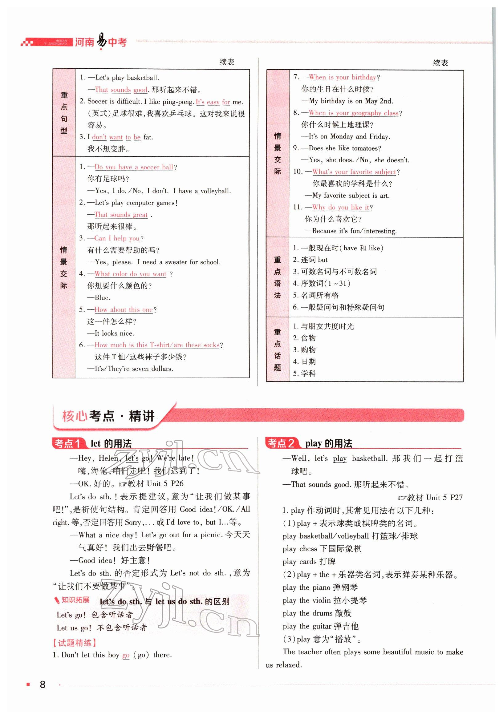 2022年河南易中考英語 參考答案第15頁