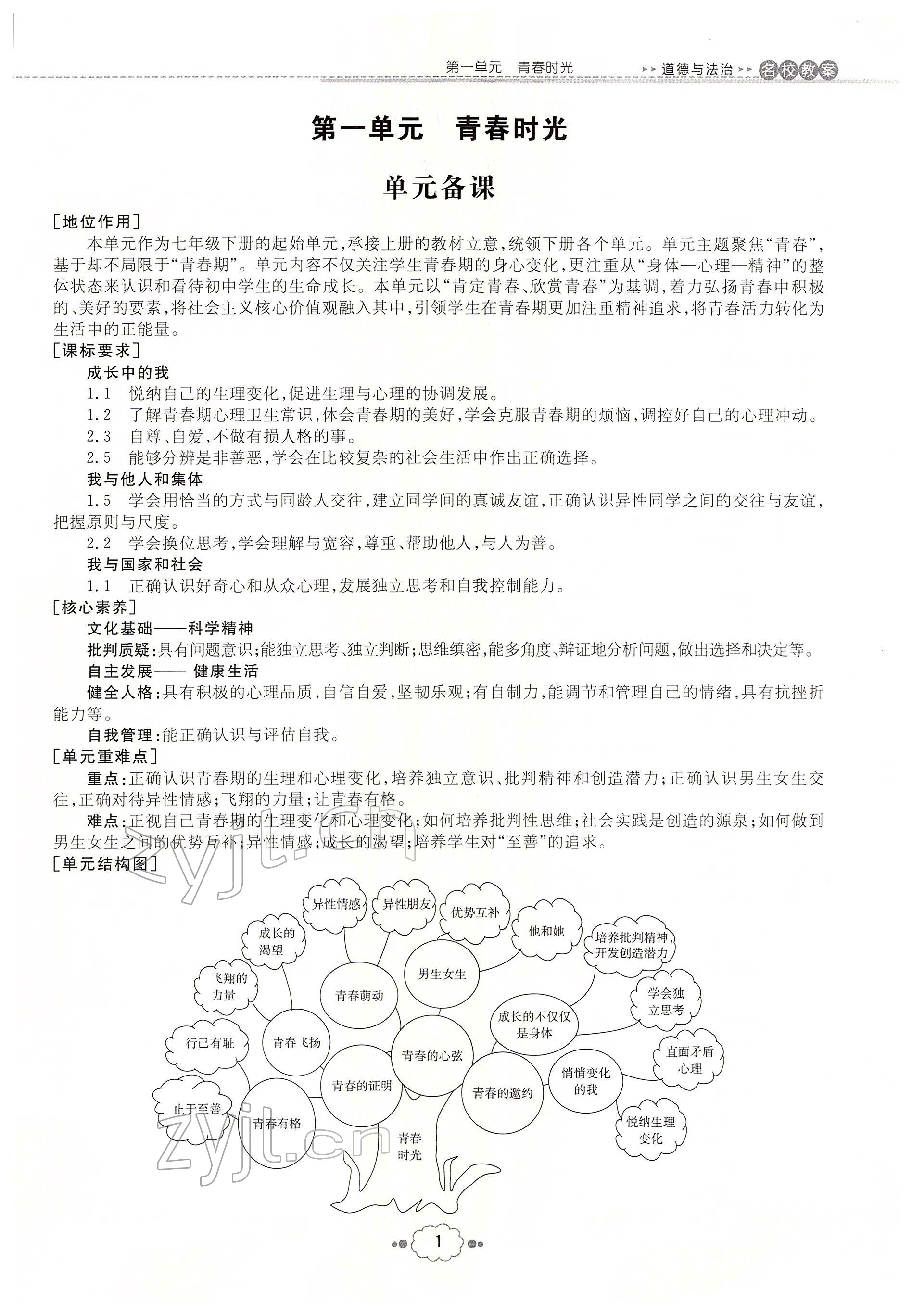 2022年初中同步學(xué)習(xí)導(dǎo)與練導(dǎo)學(xué)探究案七年級(jí)道德與法治下冊(cè)人教版云南專(zhuān)版 參考答案第1頁(yè)