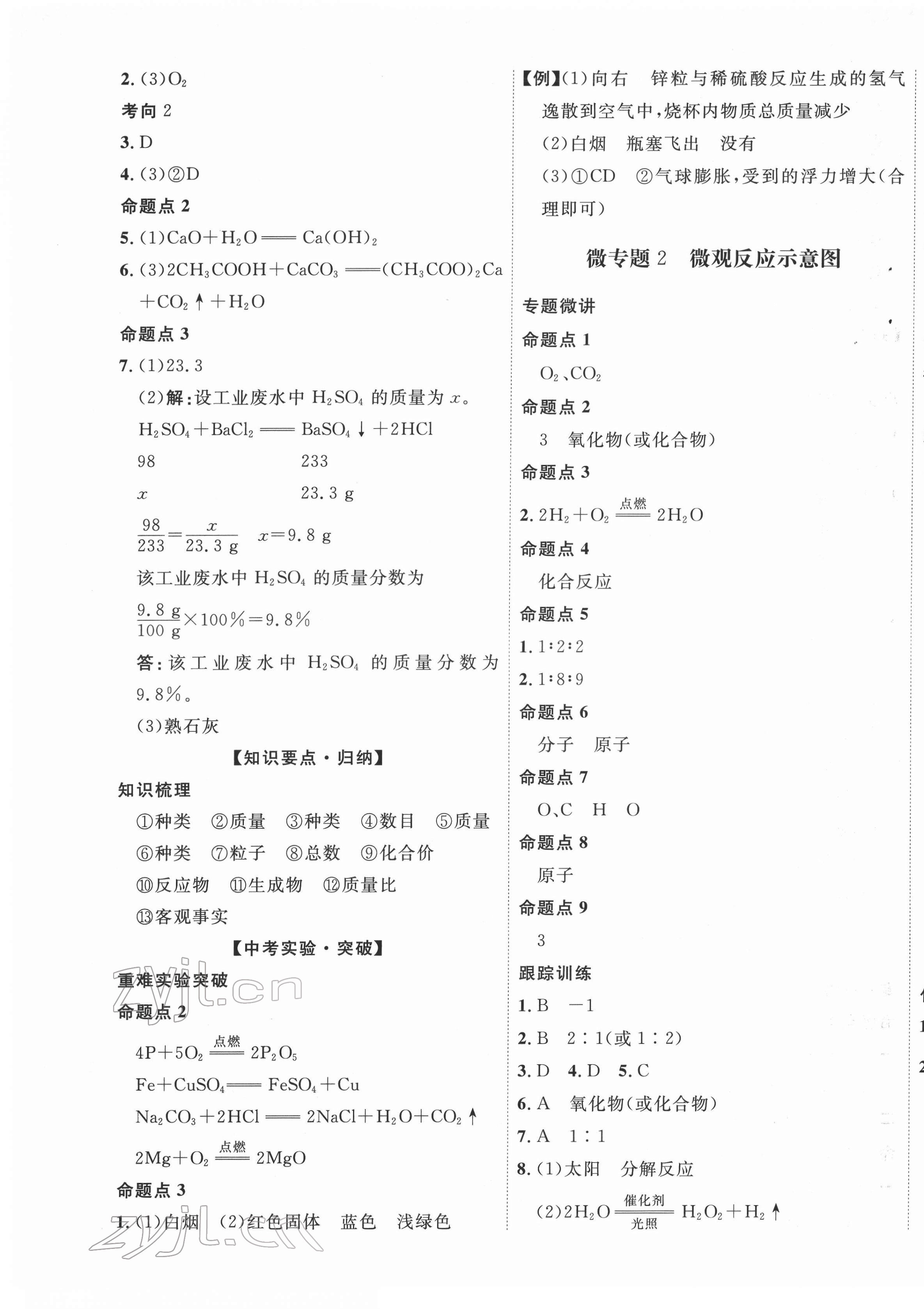 2022年中考總復習優(yōu)化指導化學人教版江西專版 第5頁