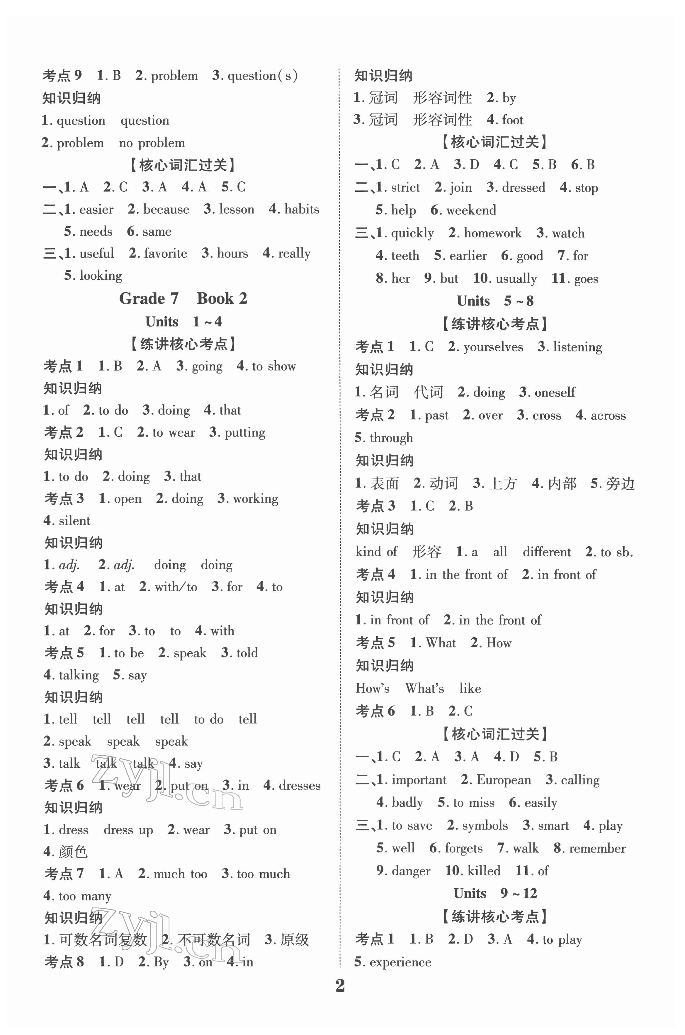 2022年中考總復(fù)習(xí)優(yōu)化指導(dǎo)英語人教版江西專版 第2頁