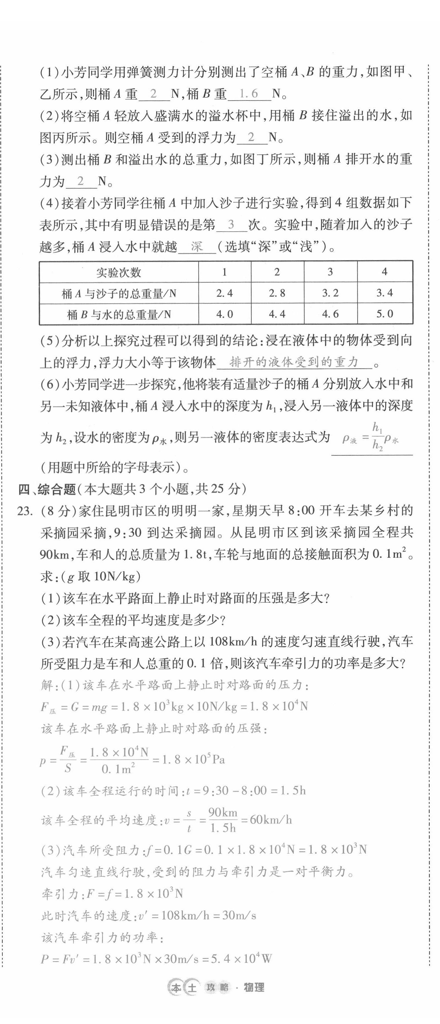 2022年本土攻略精準復習方案物理云南專版 第23頁
