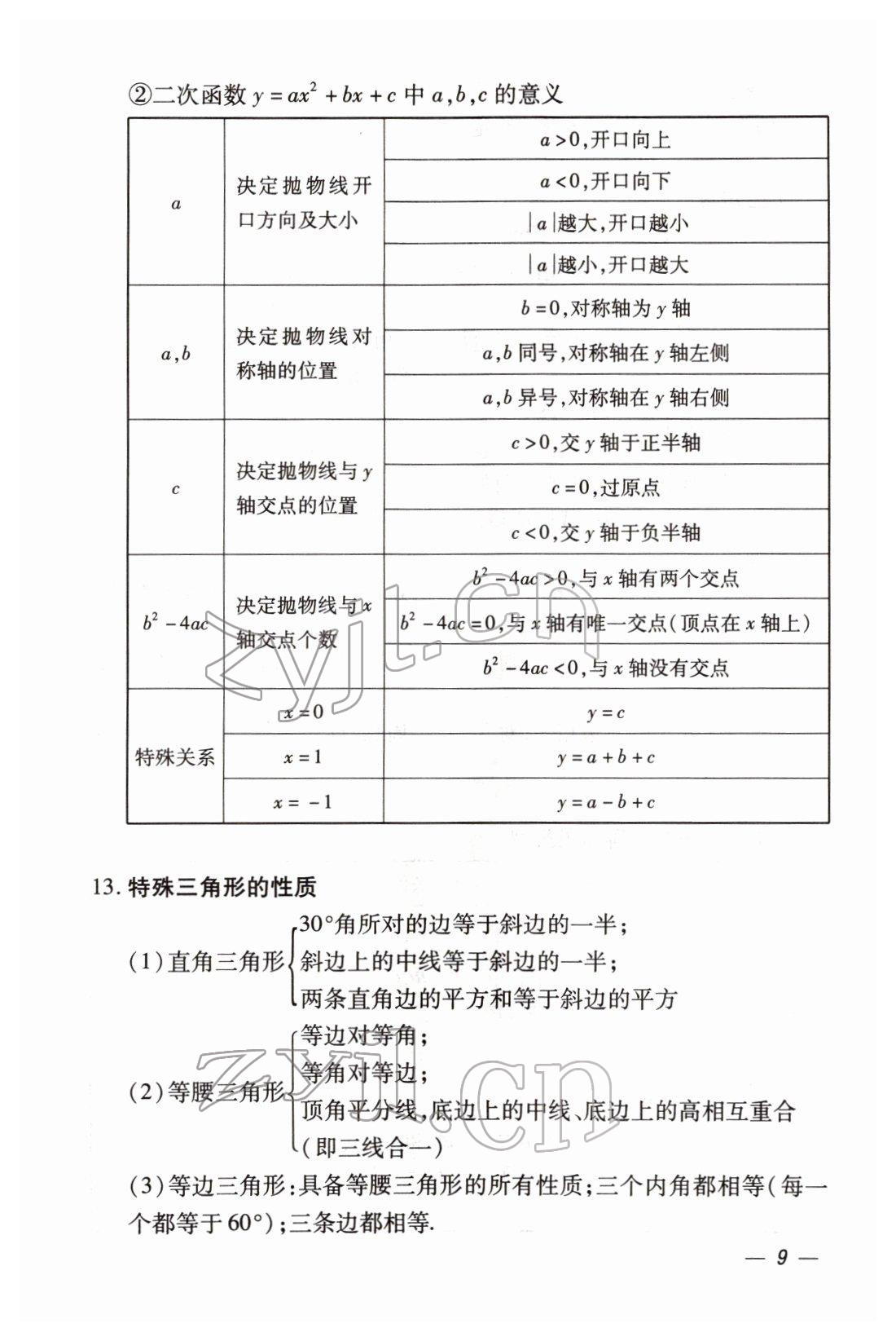 2022年本土攻略精準(zhǔn)復(fù)習(xí)方案數(shù)學(xué)云南專(zhuān)版 第9頁(yè)