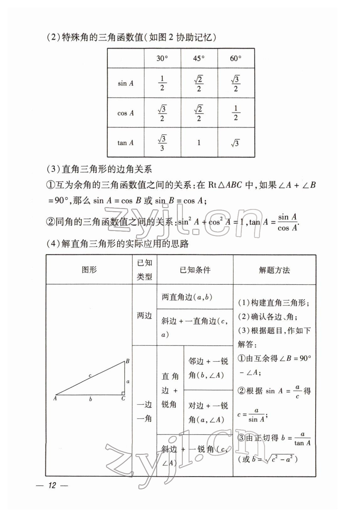 2022年本土攻略精準(zhǔn)復(fù)習(xí)方案數(shù)學(xué)云南專版 第12頁