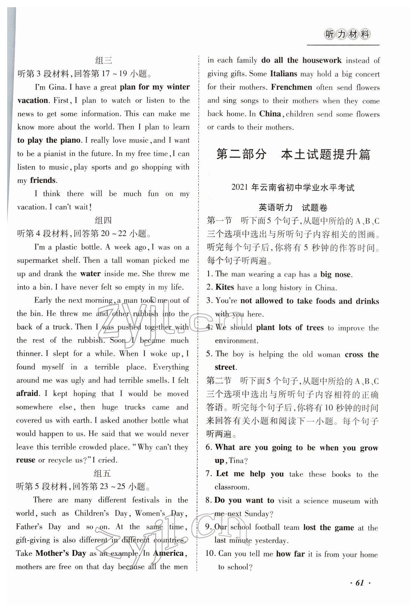 2022年本土攻略精準復習方案英語云南專版 第6頁