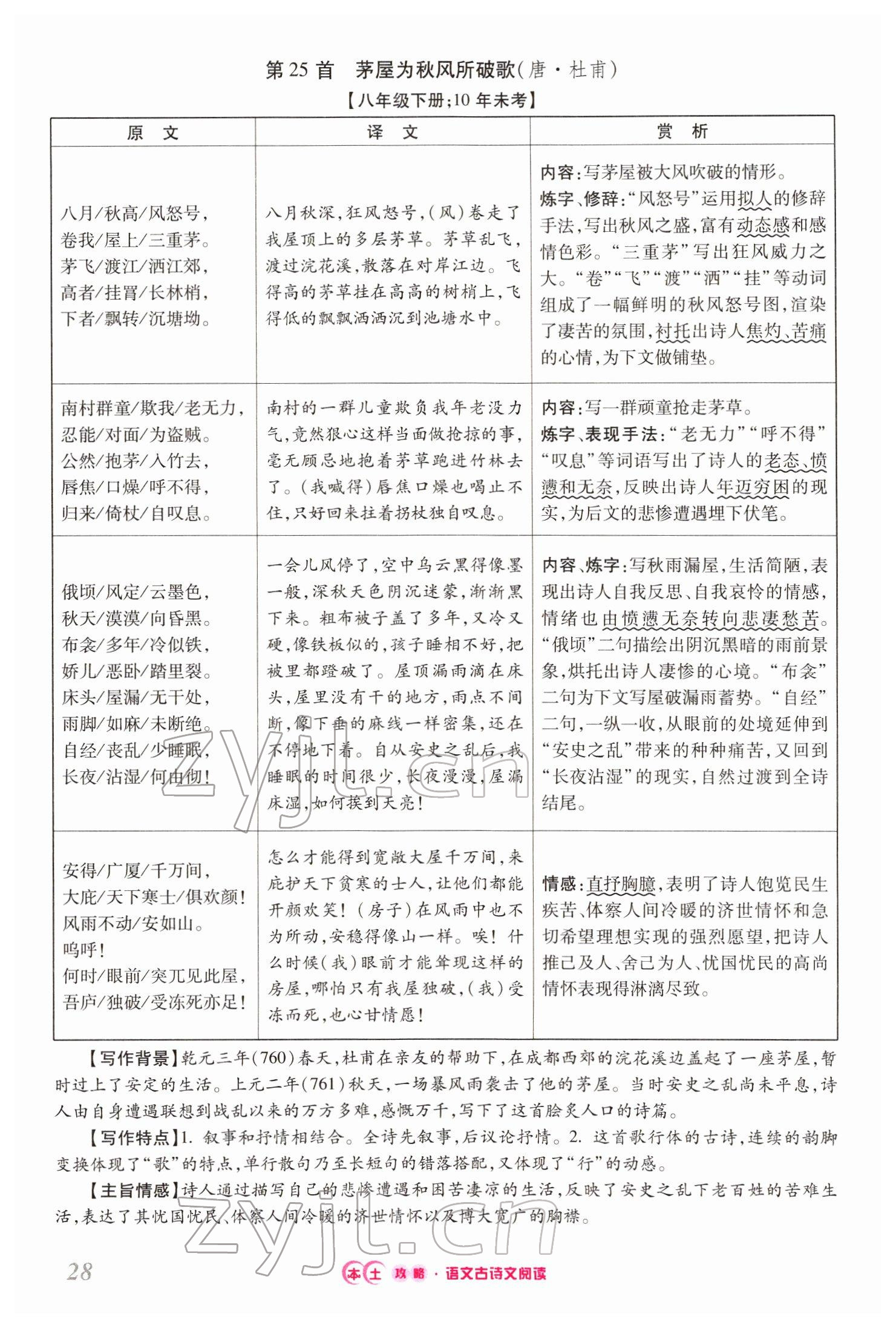 2022年本土攻略精準(zhǔn)復(fù)習(xí)方案語(yǔ)文云南專版 第28頁(yè)