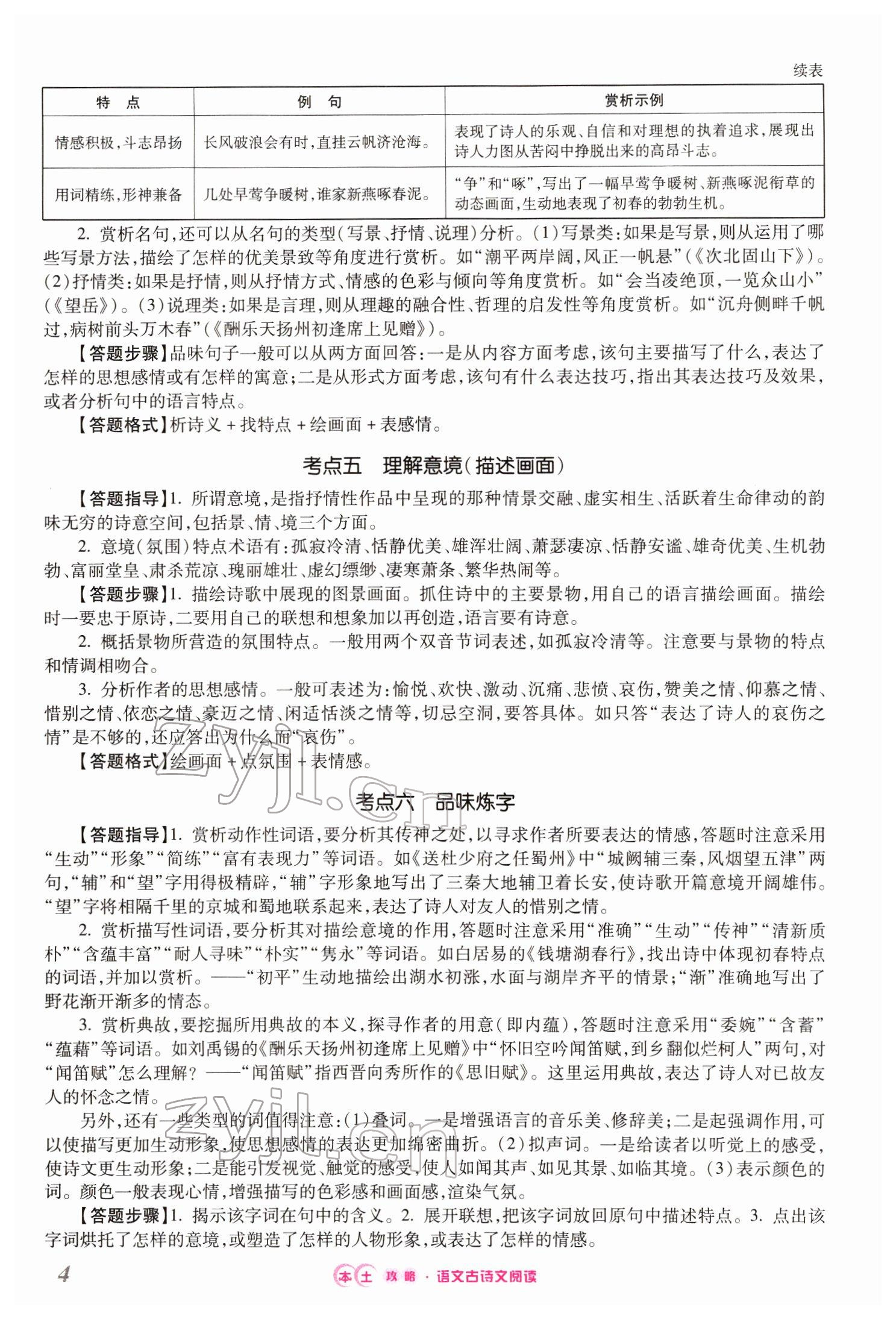 2022年本土攻略精準(zhǔn)復(fù)習(xí)方案語(yǔ)文云南專(zhuān)版 第4頁(yè)