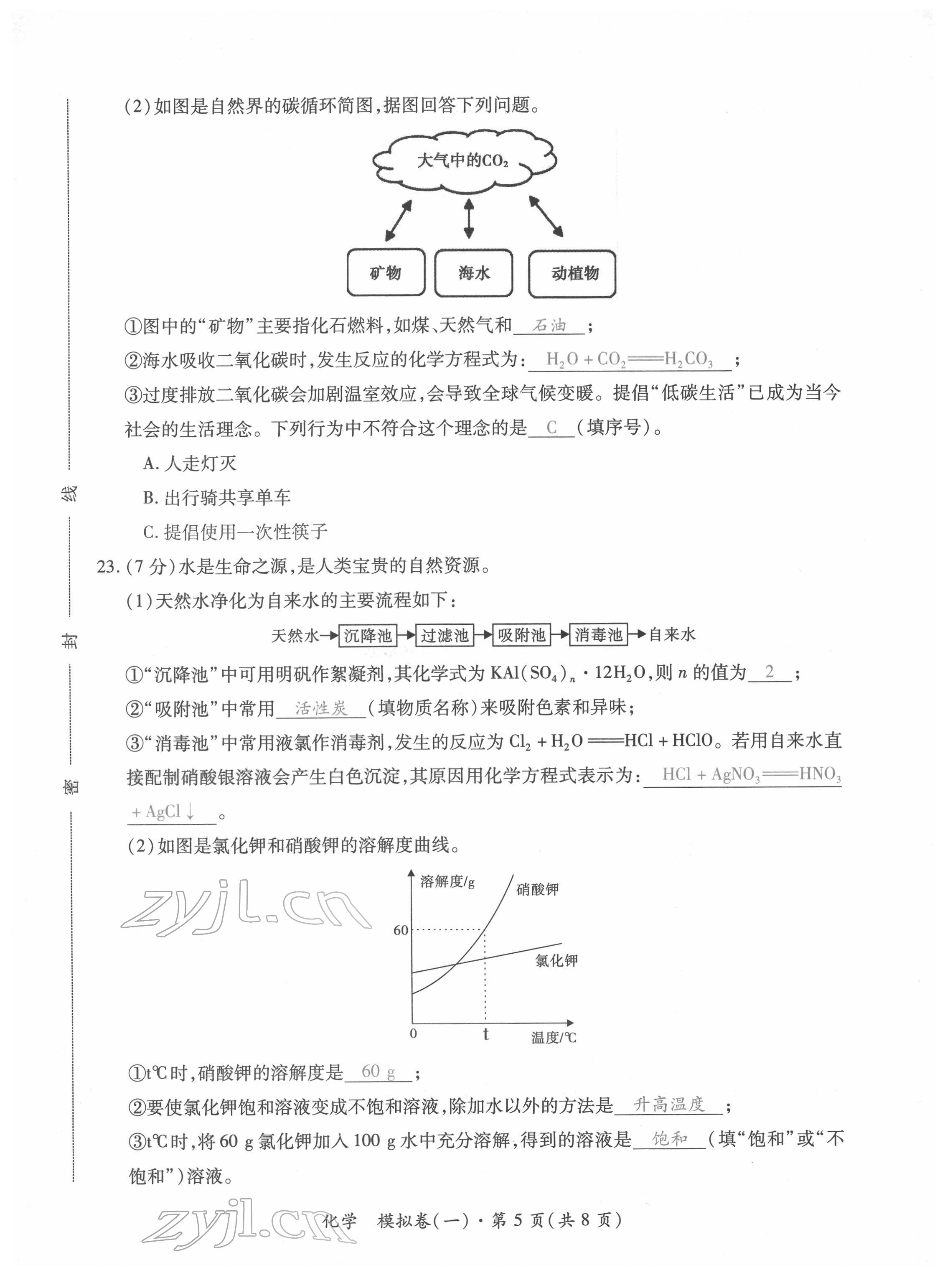 2022年本土攻略精準(zhǔn)復(fù)習(xí)方案化學(xué)云南專版 第5頁