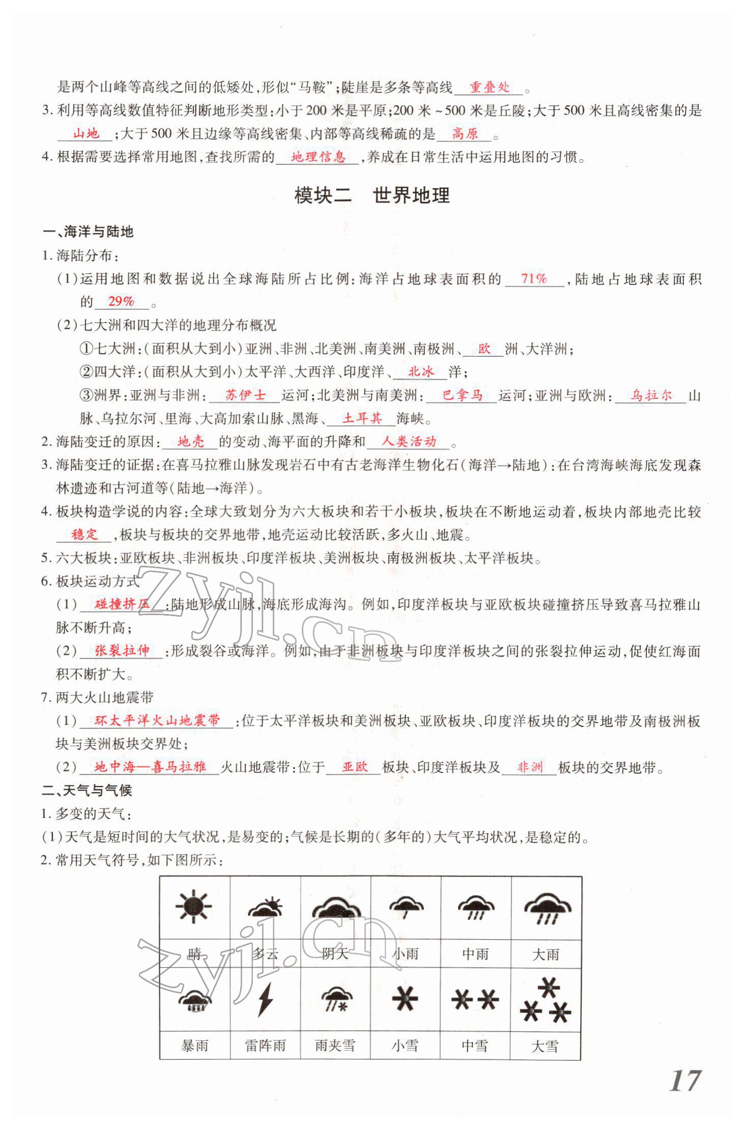 2022年新思路黑龍江教育出版社地理河南 參考答案第36頁