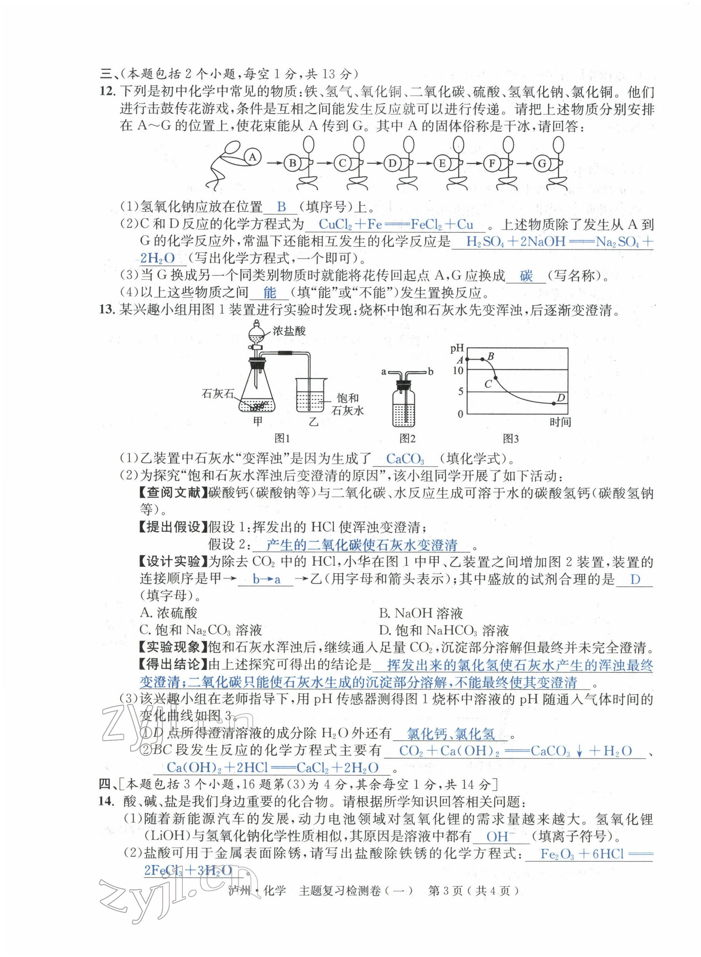 2022年國(guó)華考試中考總動(dòng)員化學(xué)瀘州專版 第3頁(yè)