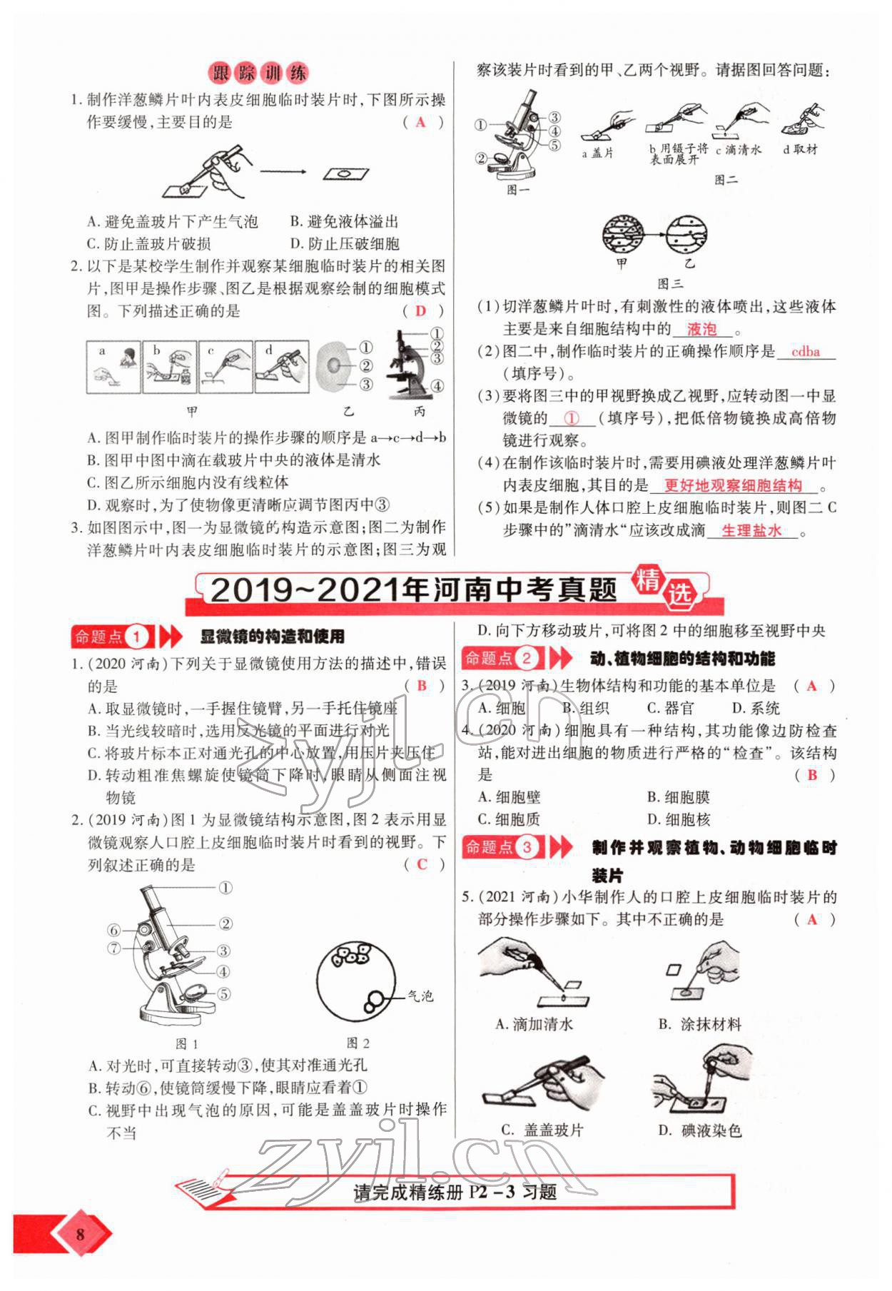 2022年新思路黑龍江教育出版社生物河南專版 參考答案第12頁