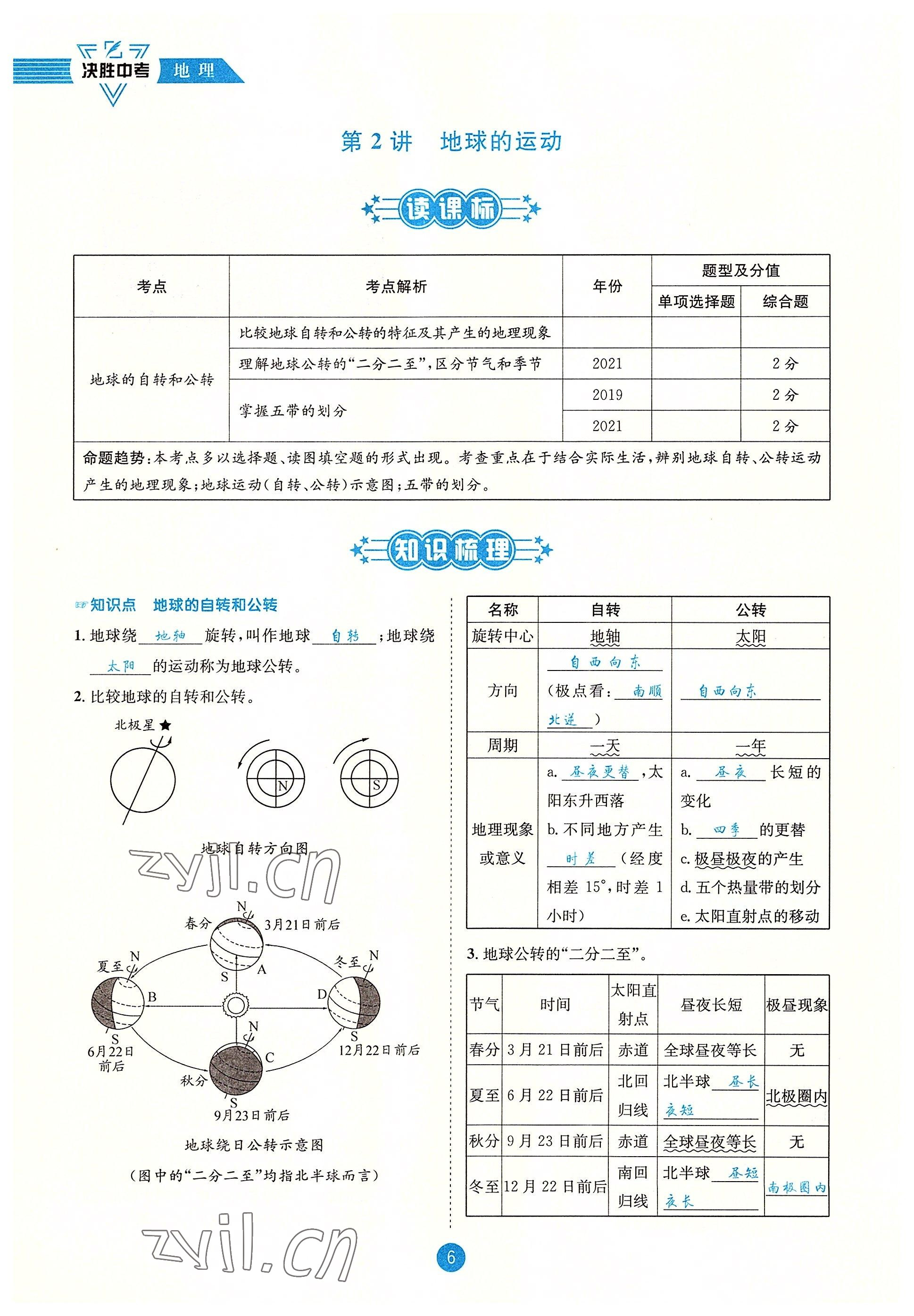 2022年決勝中考地理南充專版 參考答案第14頁