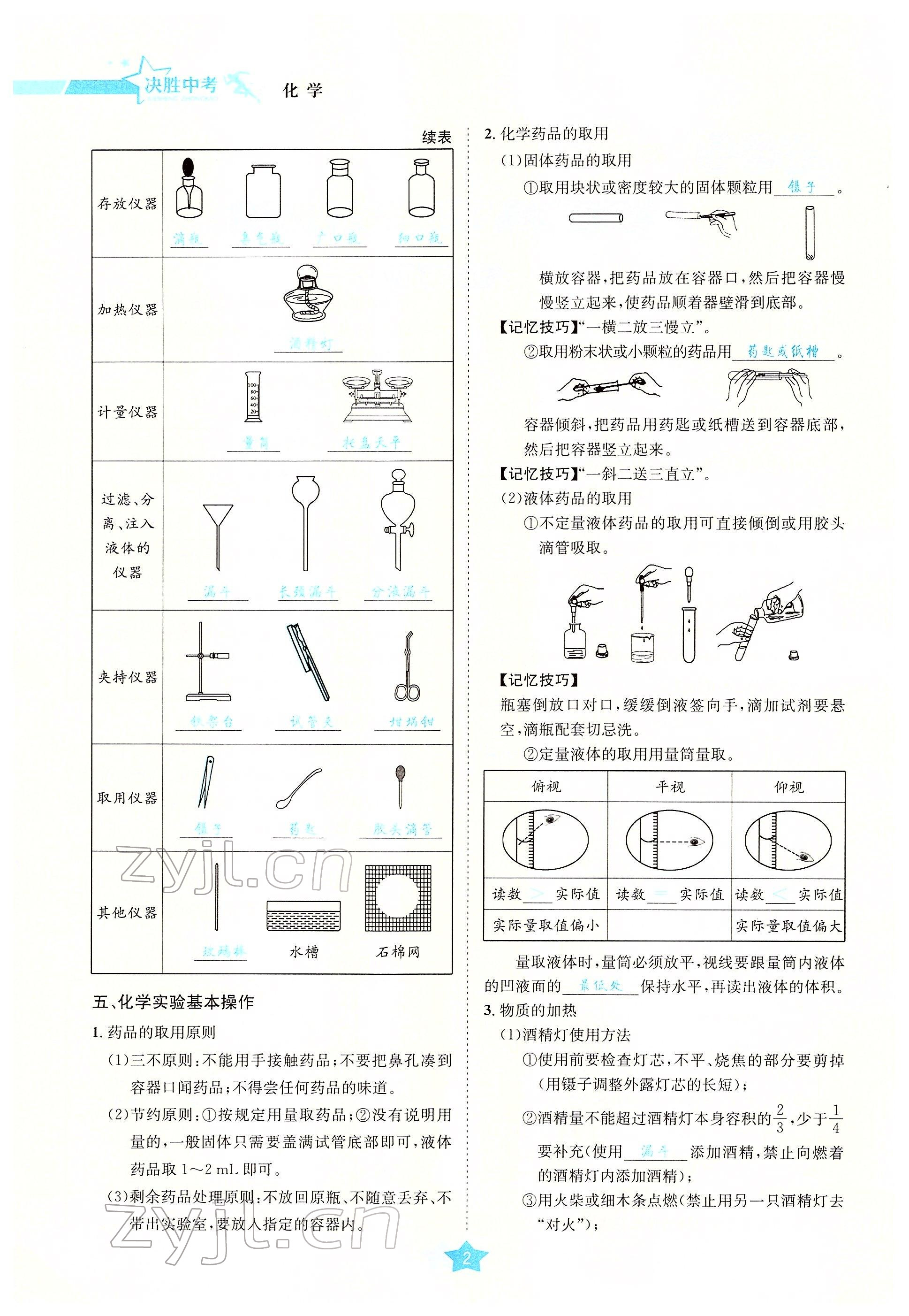 2022年决胜中考化学南充专版 参考答案第35页