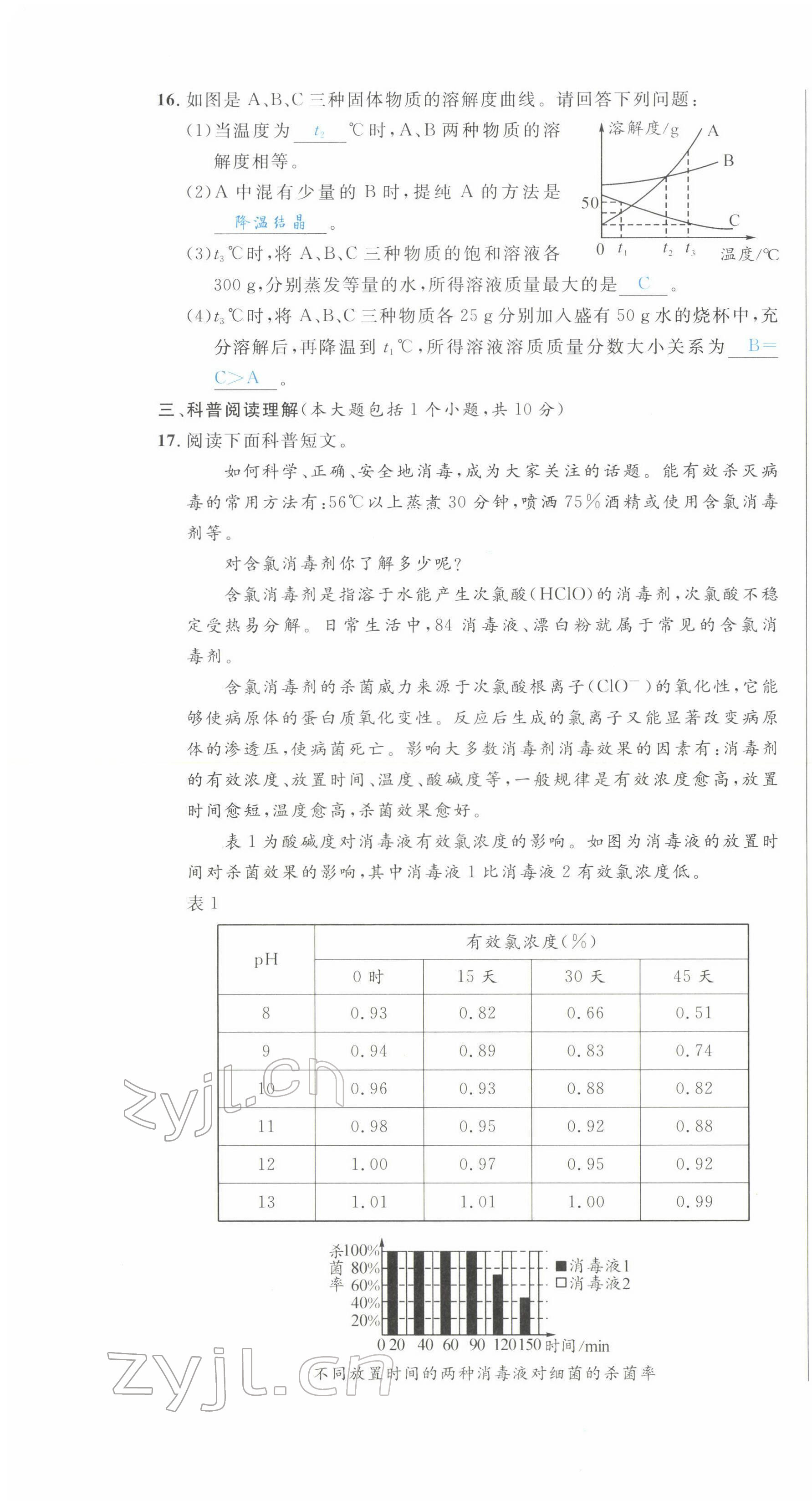 2022年決勝中考化學(xué)南充專版 參考答案第36頁