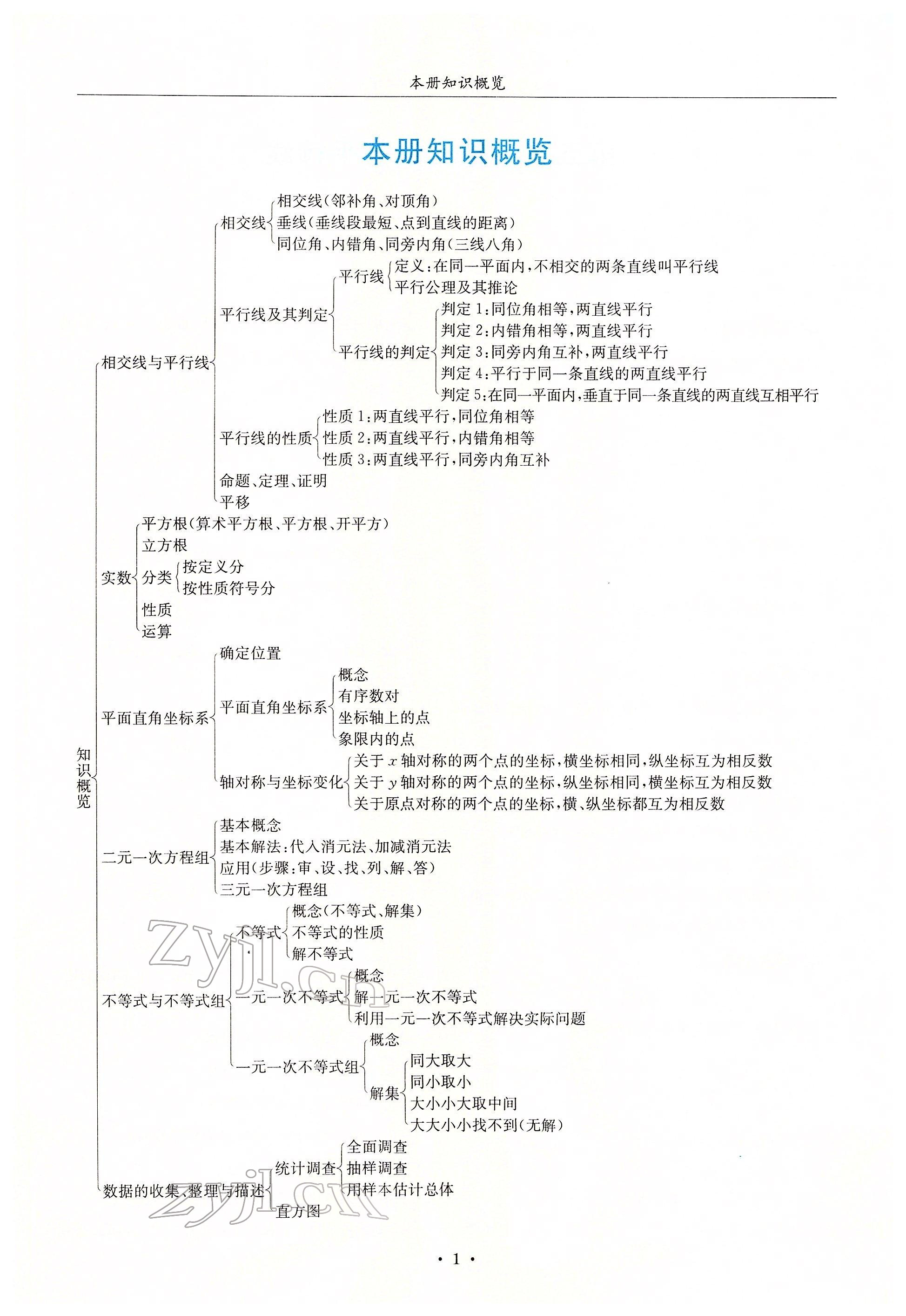 2022年蓉城學(xué)霸七年級數(shù)學(xué)下冊人教版 參考答案第9頁