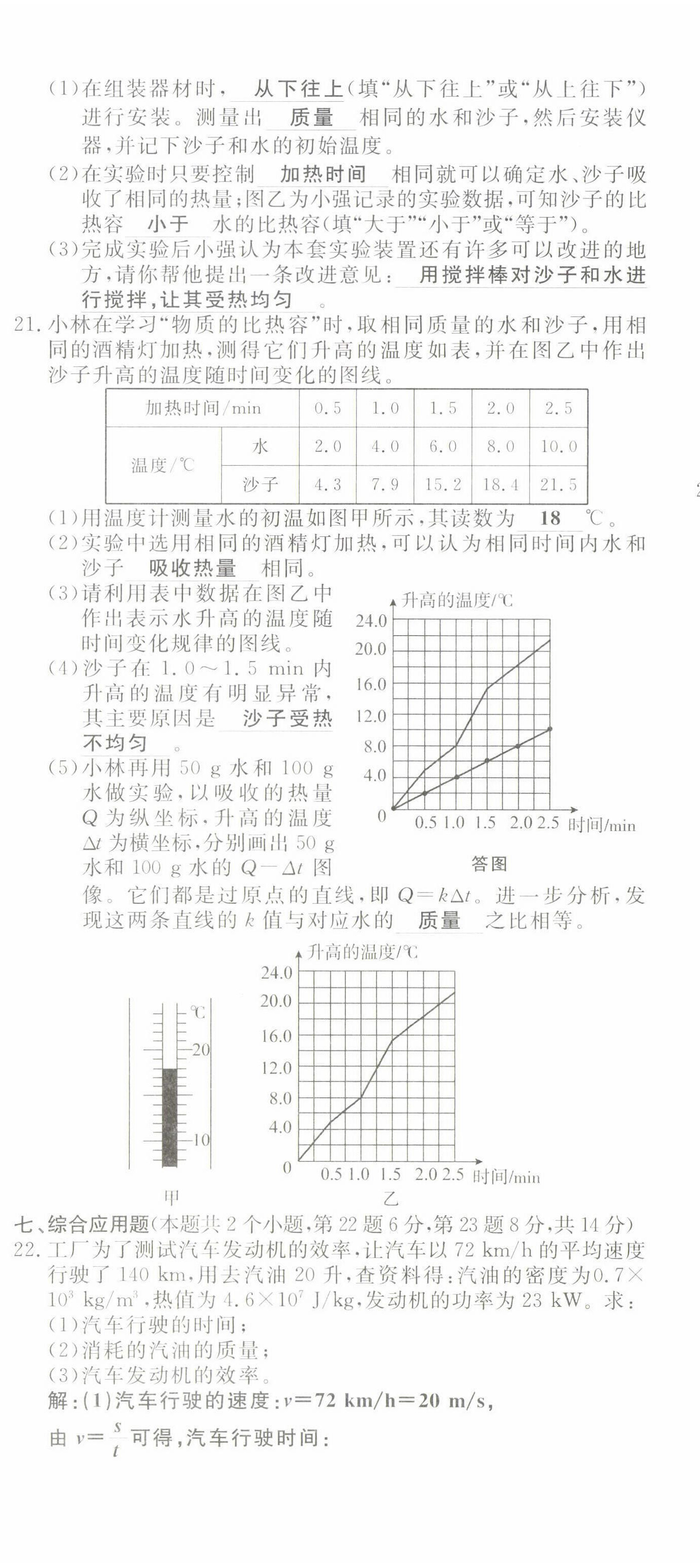 2022年導(dǎo)學(xué)與演練九年級(jí)物理全一冊(cè)滬科版 第16頁(yè)