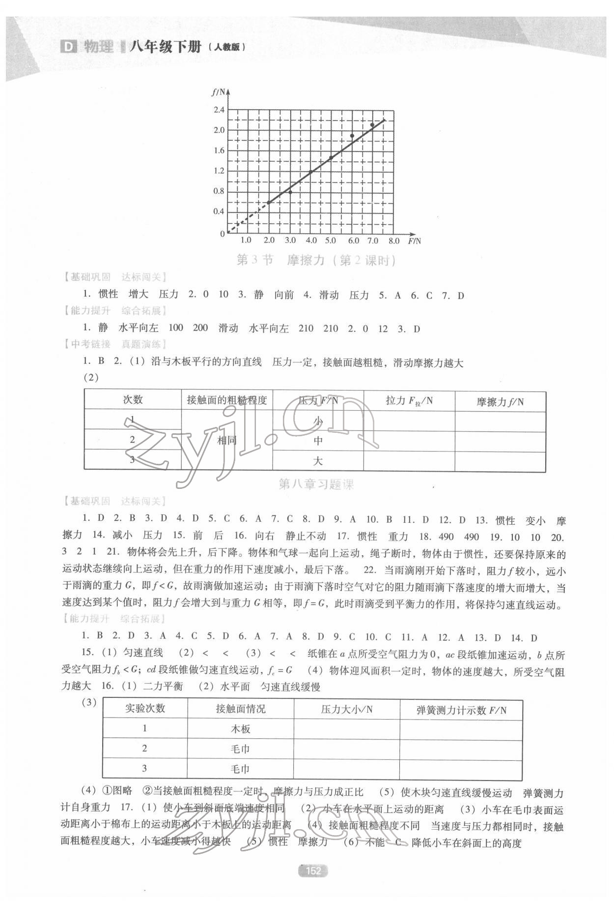 2022年新课程能力培养八年级物理下册人教版D版 第4页