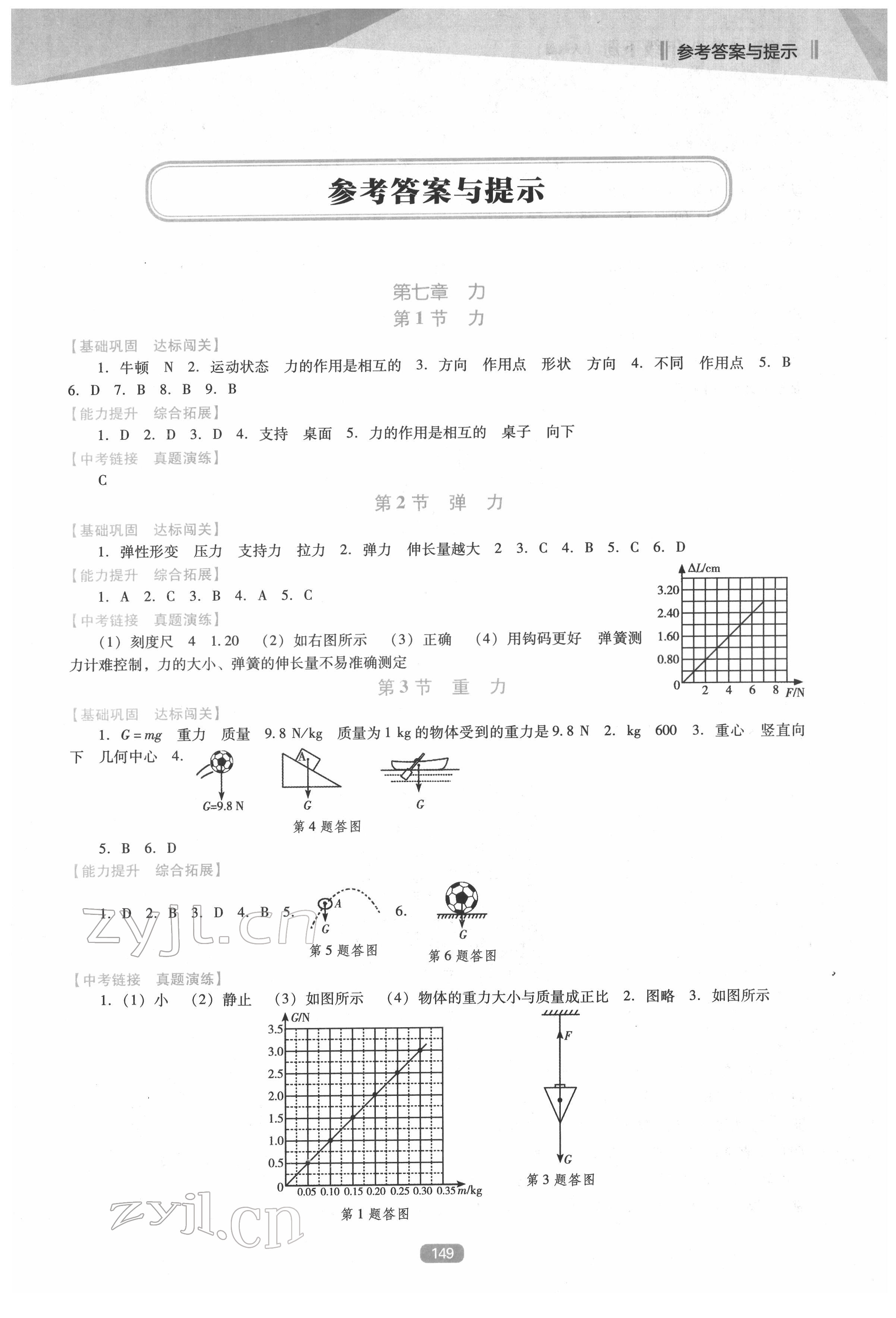 2022年新课程能力培养八年级物理下册人教版D版 第1页