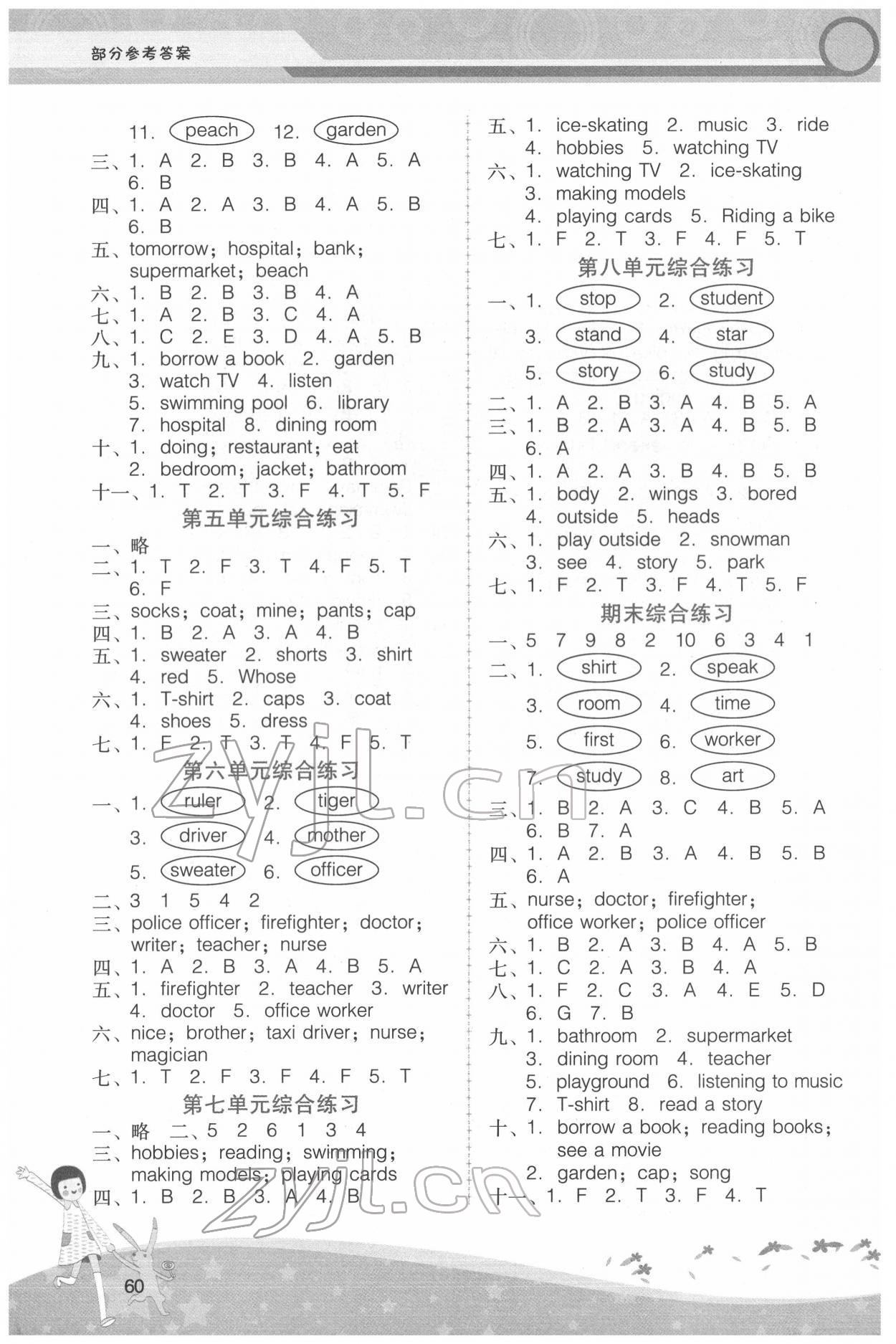 2022年新課程學(xué)習(xí)輔導(dǎo)四年級英語下冊粵人版中山專版 第3頁