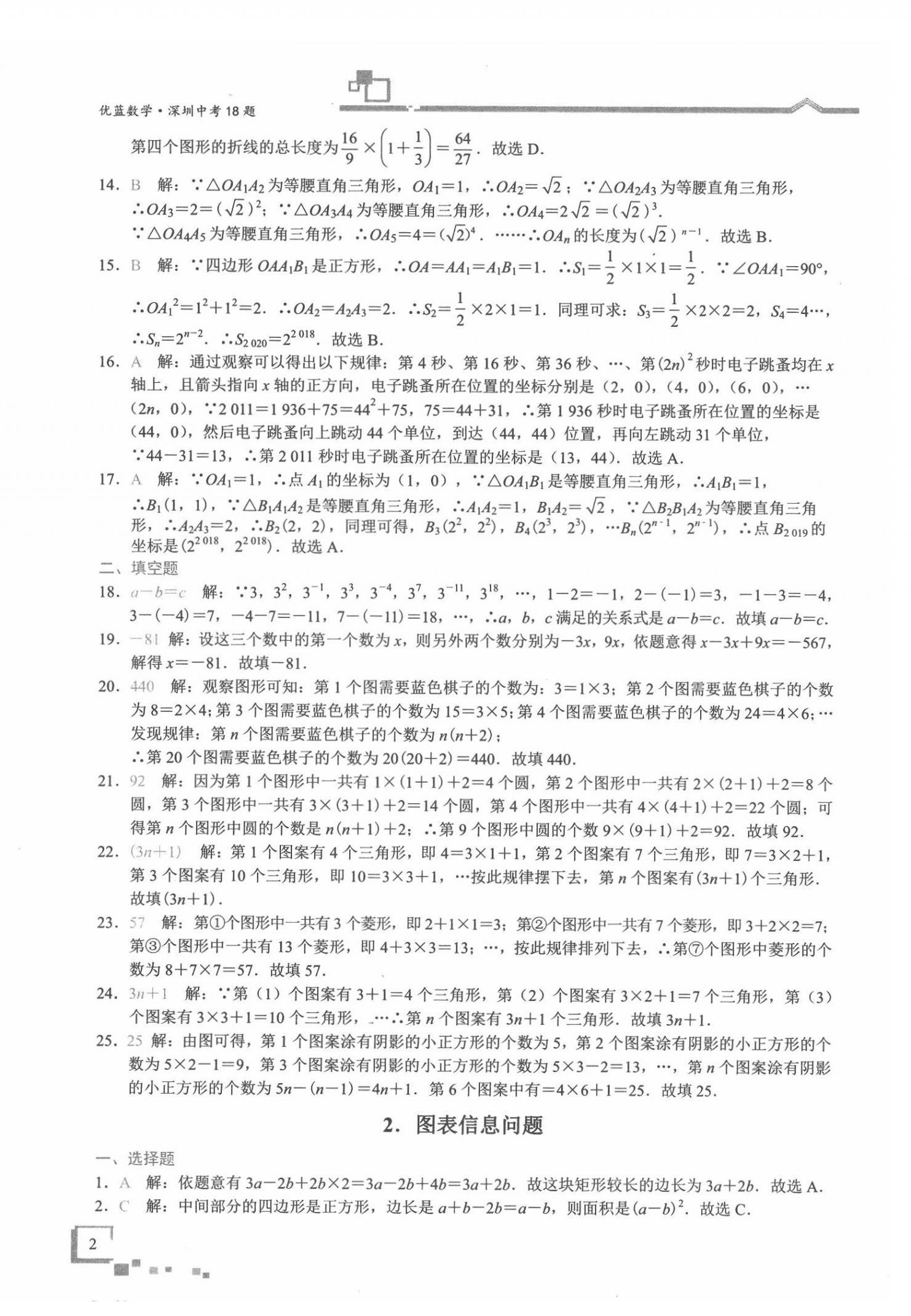 2022年優藍數學深圳中考18題 第2頁