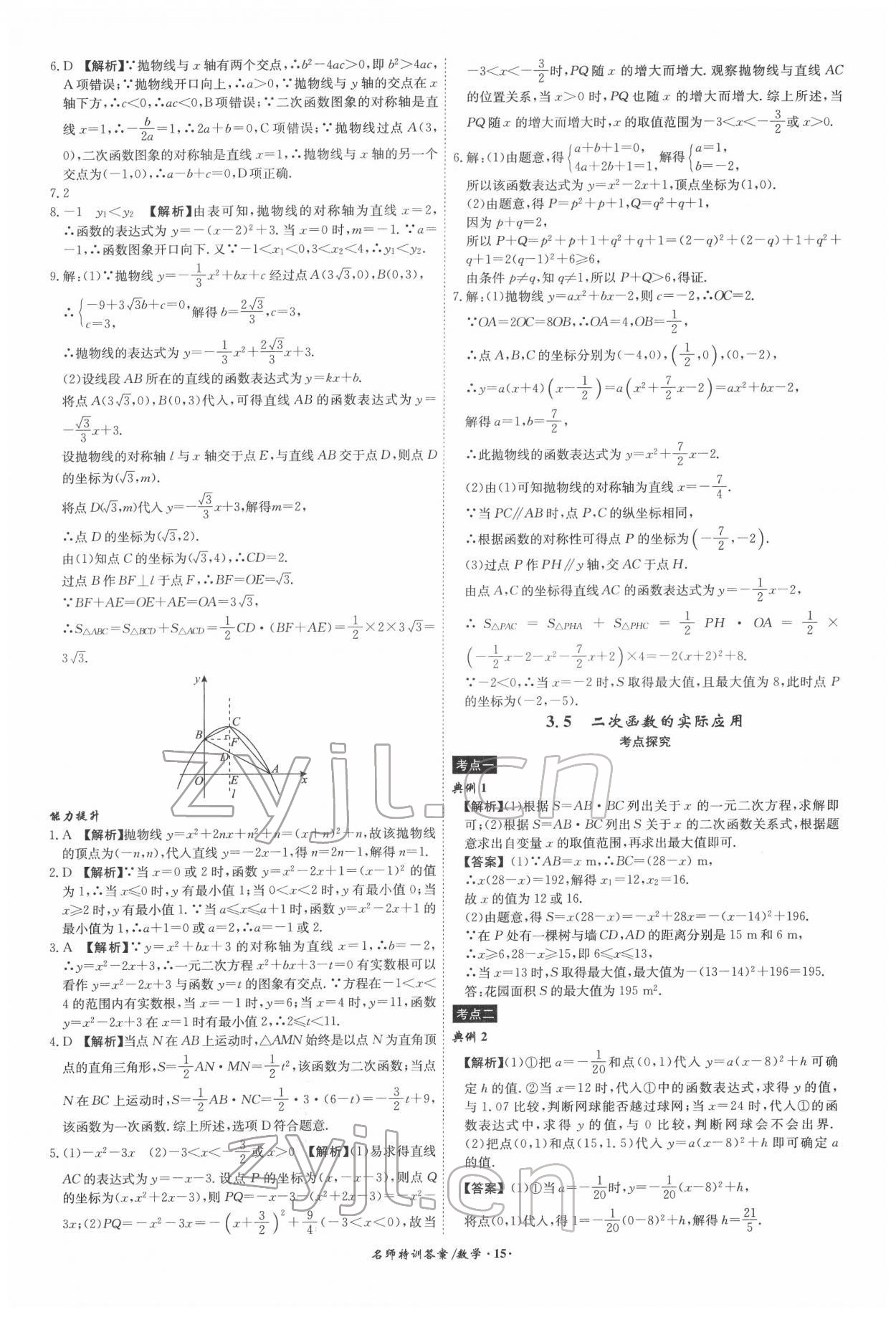 2022年名師特訓(xùn)數(shù)學(xué)安徽專版 第15頁(yè)